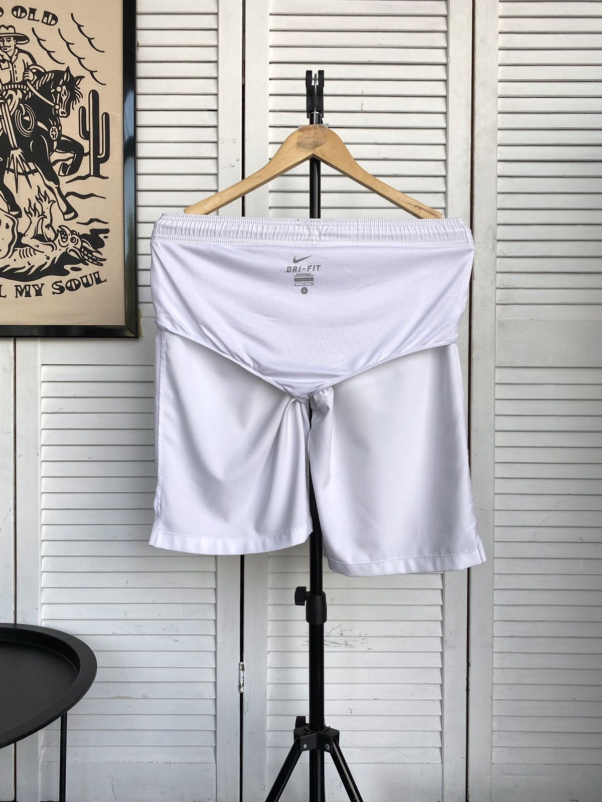 Nike × Vintage Vintage Nike AS Roma Italy Soccer Shorts Home Football White Size US 30 / EU 46 - 8 Thumbnail