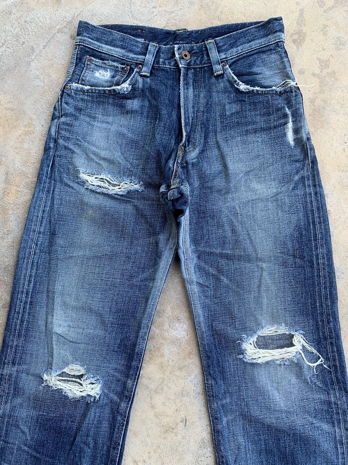 Edwin × Japanese Brand Edwin Selvedge Distressed Denim Size US 28 / EU 44 - 6 Thumbnail