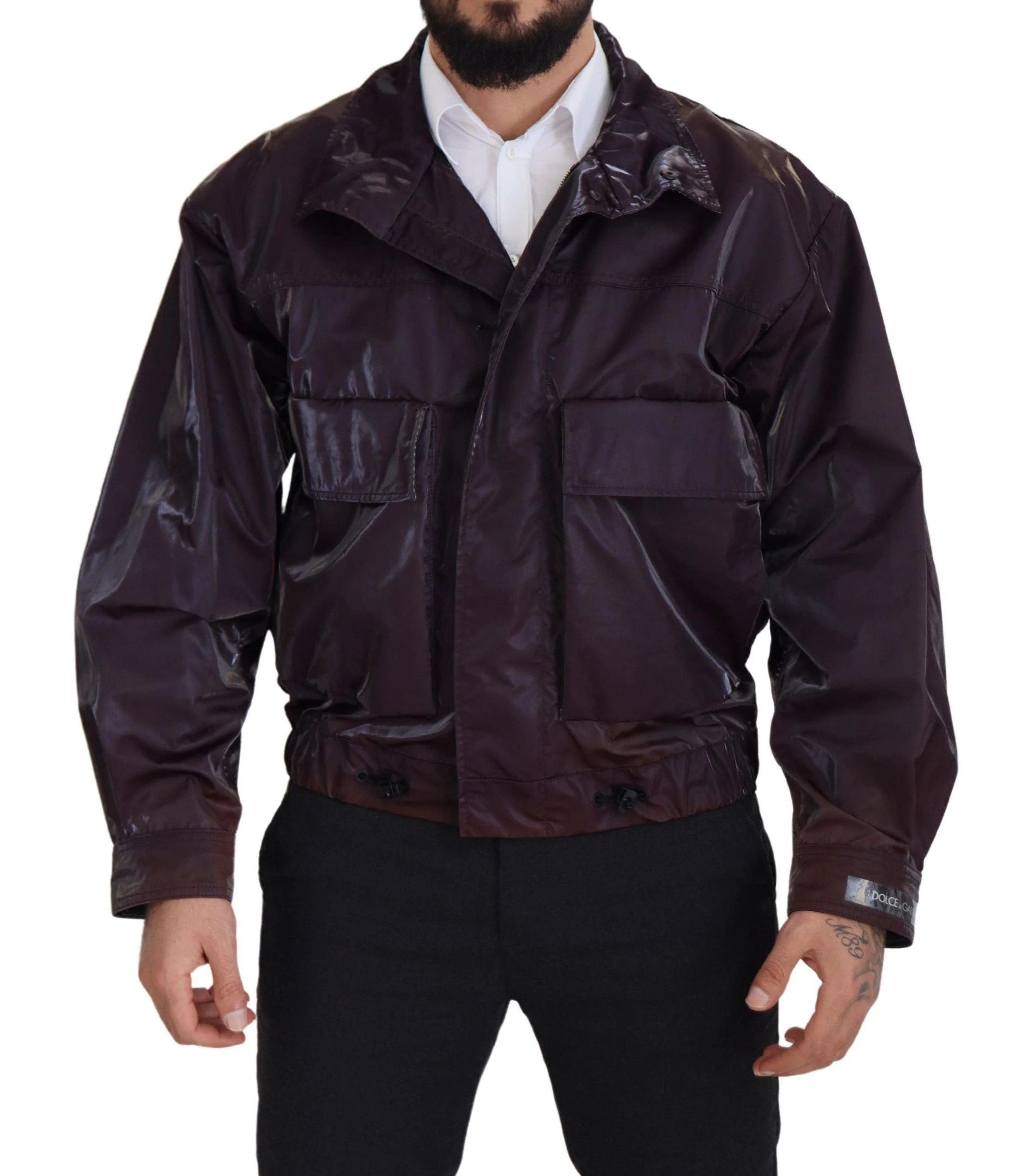 Dolce & Gabbana o1y0125 Shell Casual Jacket in Purple Size US XS / EU 42 / 0 - 1 Thumbnail