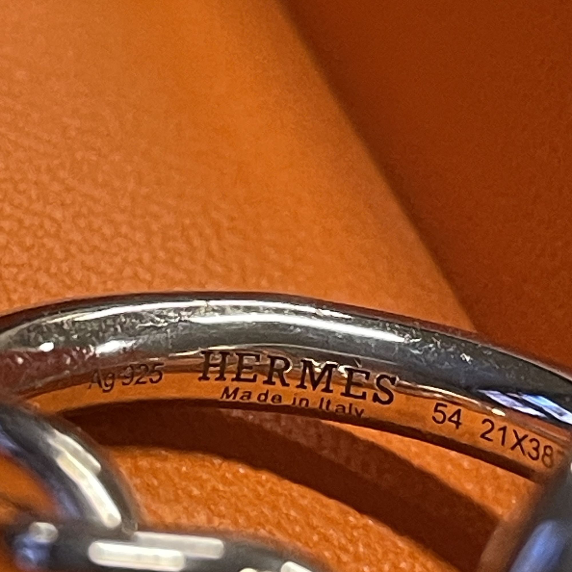 Hermes Hermès Sterling Silver Chaîne DAncre Ring Size 54 AG925 Made Size ONE SIZE - 7 Thumbnail