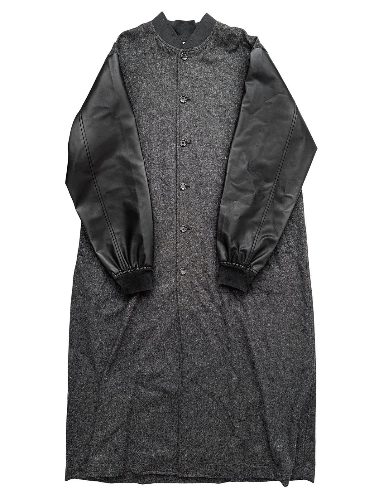 Comme des Garcons × Dover Street Market 1986 Staff Coat Leather Sleeve Wool Size US L / EU 52-54 / 3 - 2 Thumbnail