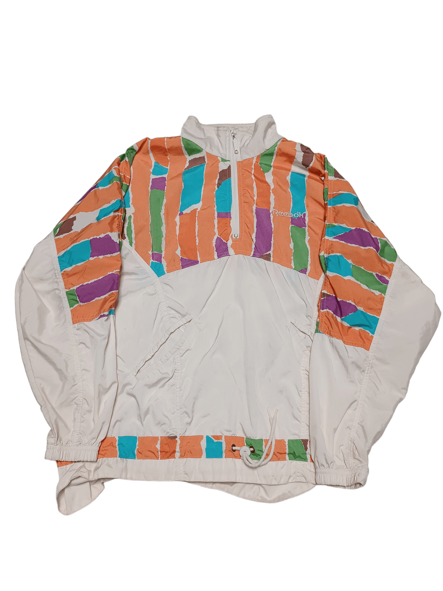 Reebok REEBOK DRILL 80S OR 90S VINTAGE NYLON ANORAK JACKET Size US M / EU 48-50 / 2 - 1 Thumbnail