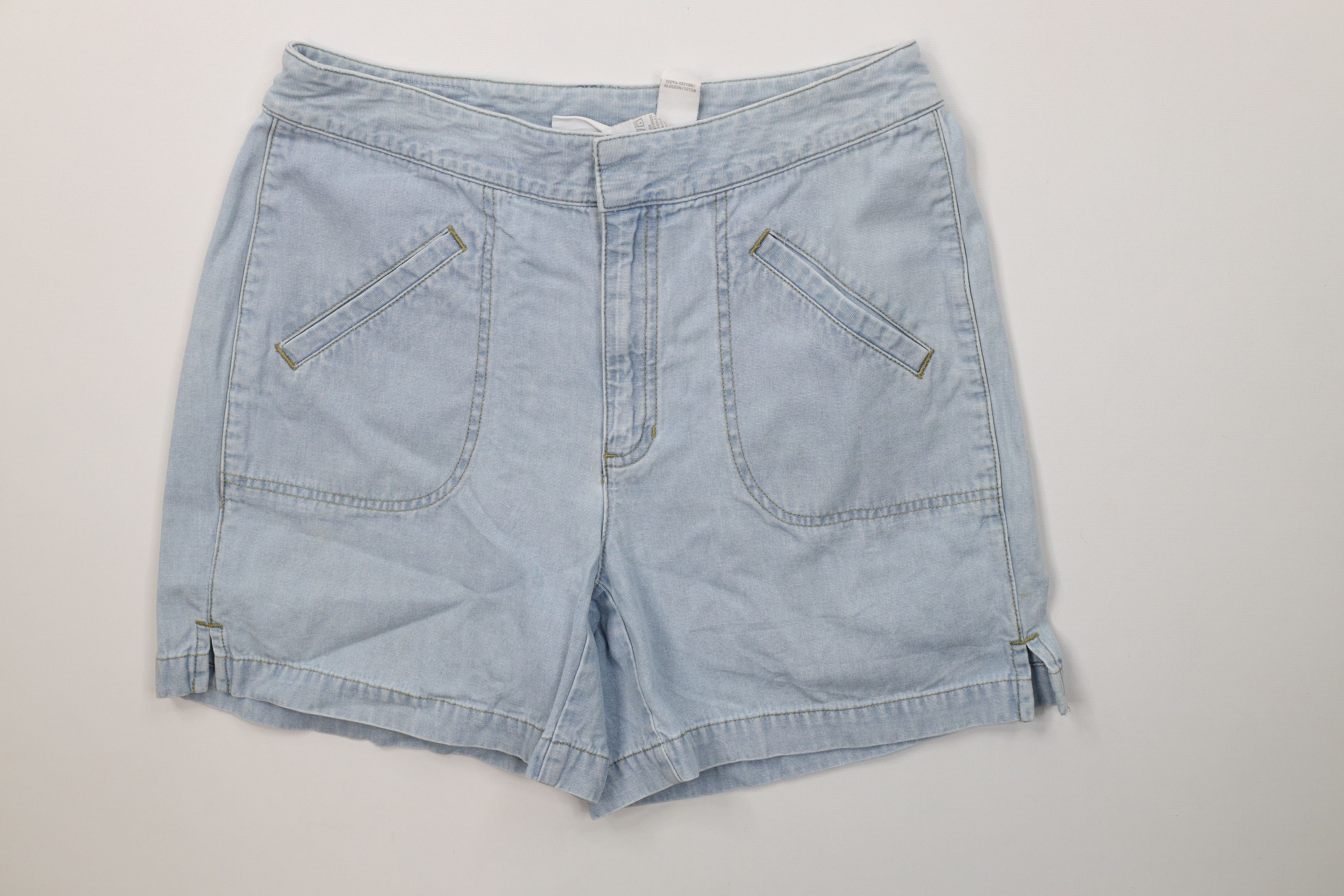 Vintage Vintage 90s Streetwear Stonewash Denim Shorts Blue Cotton Size 32" / US 10 / IT 46 - 1 Thumbnail