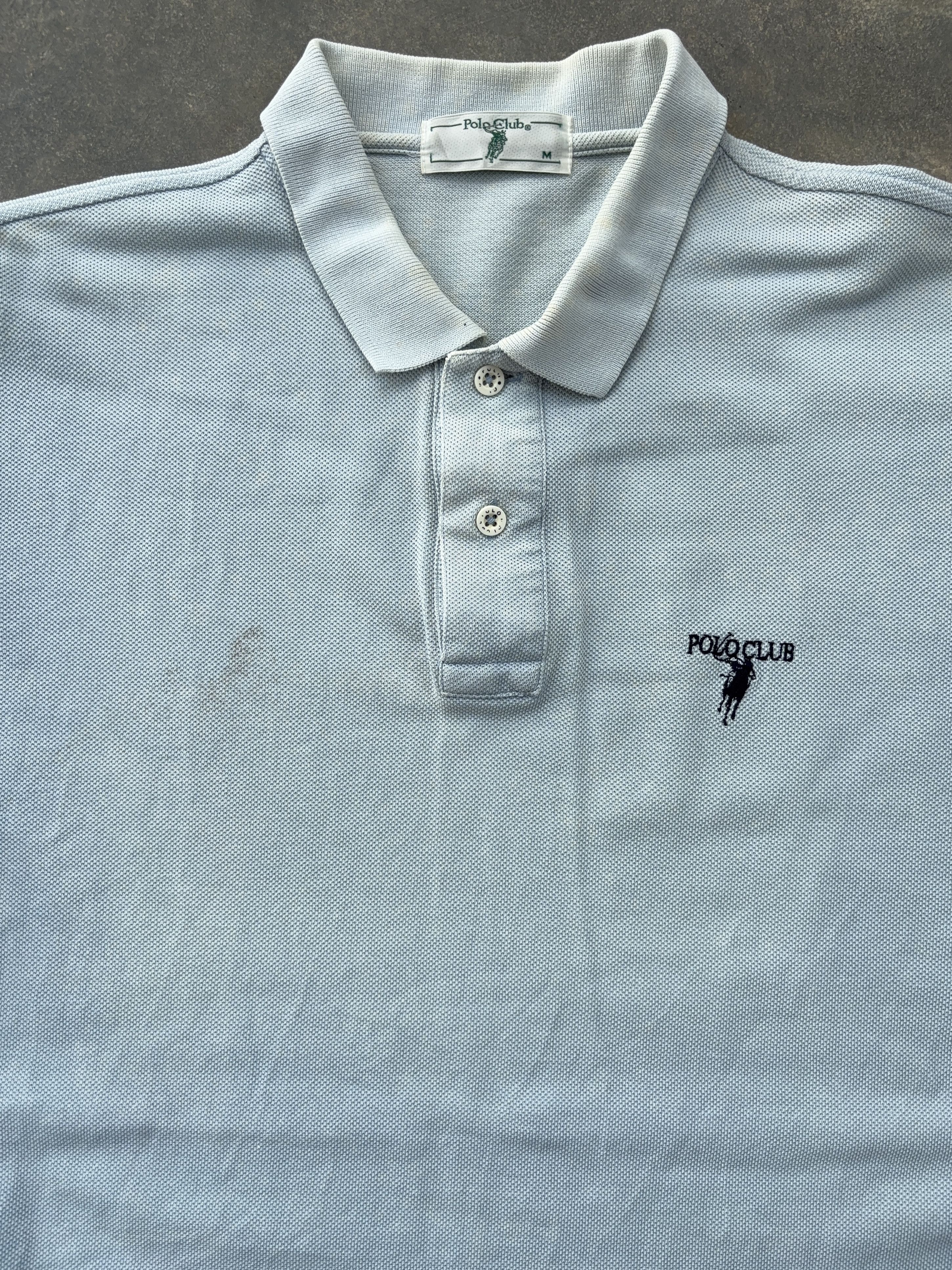 Polo Ralph Lauren Polo Club Blue Long Sleeve Vintage Polo Shirt Size US M / EU 48-50 / 2 - 4 Thumbnail
