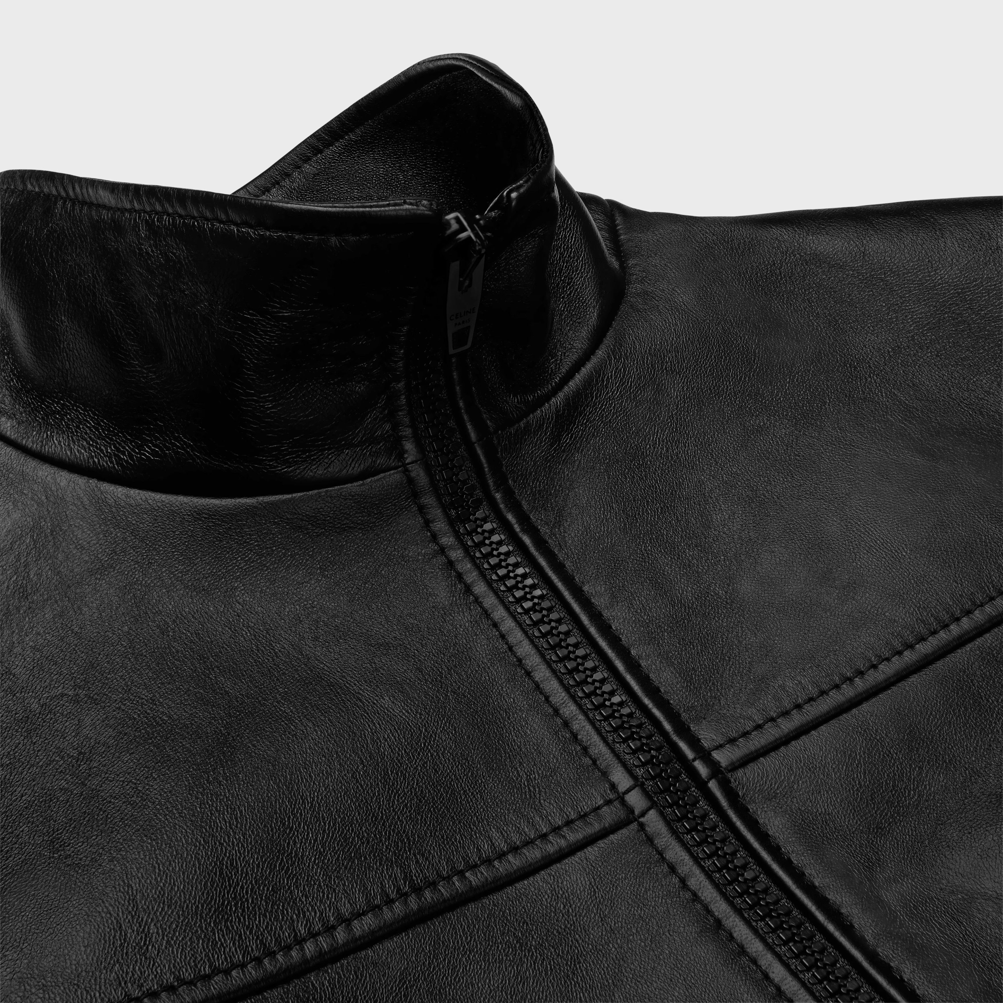 Celine o1bcso1str0925 2EJ51280D Tracksuit Lambskin Jacket in Black Size US M / EU 48-50 / 2 - 2 Thumbnail