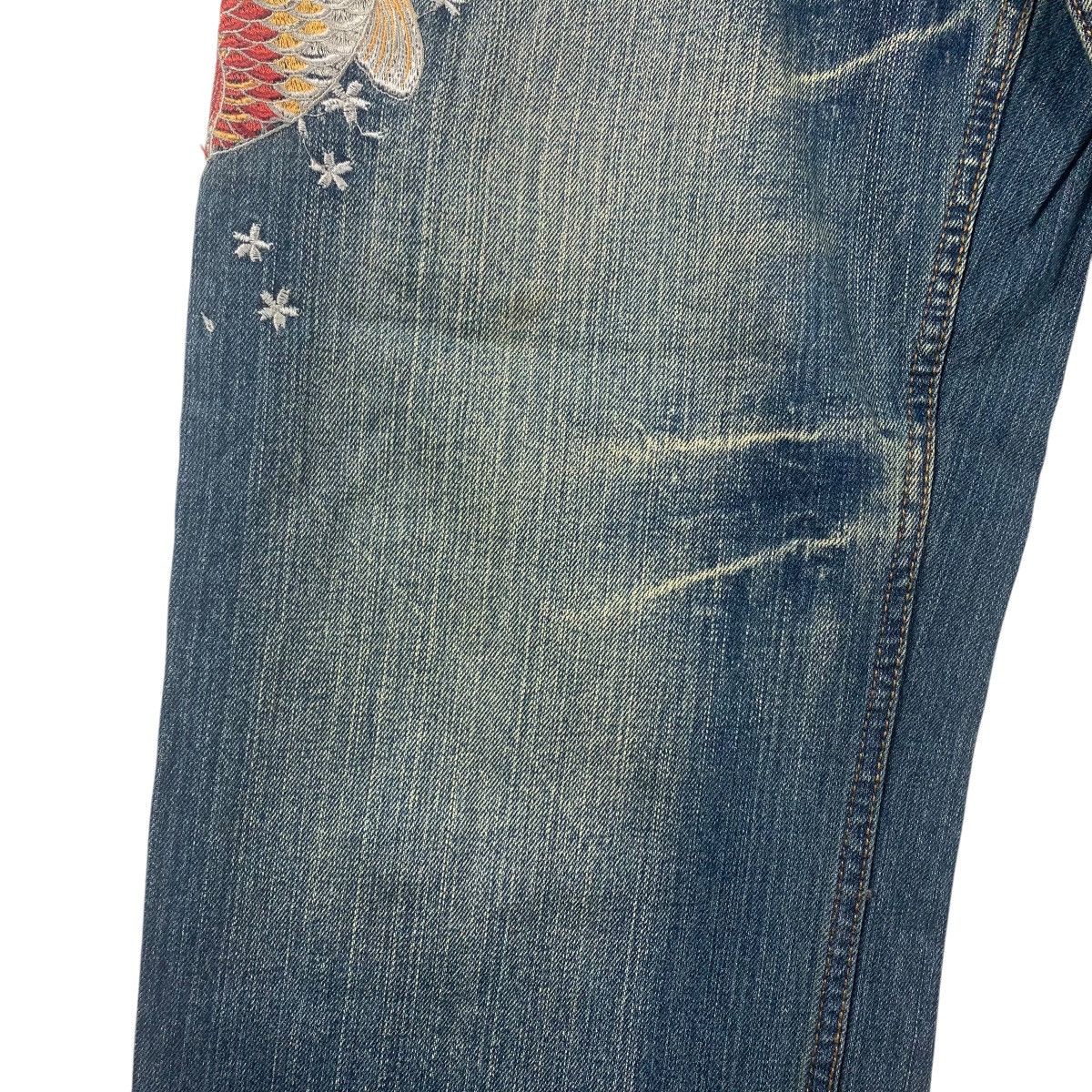 If Six Was Nine × Japanese Brand JAPANESEBRAND Sukajan japanese culture jeans Size US 34 / EU 50 - 9 Thumbnail