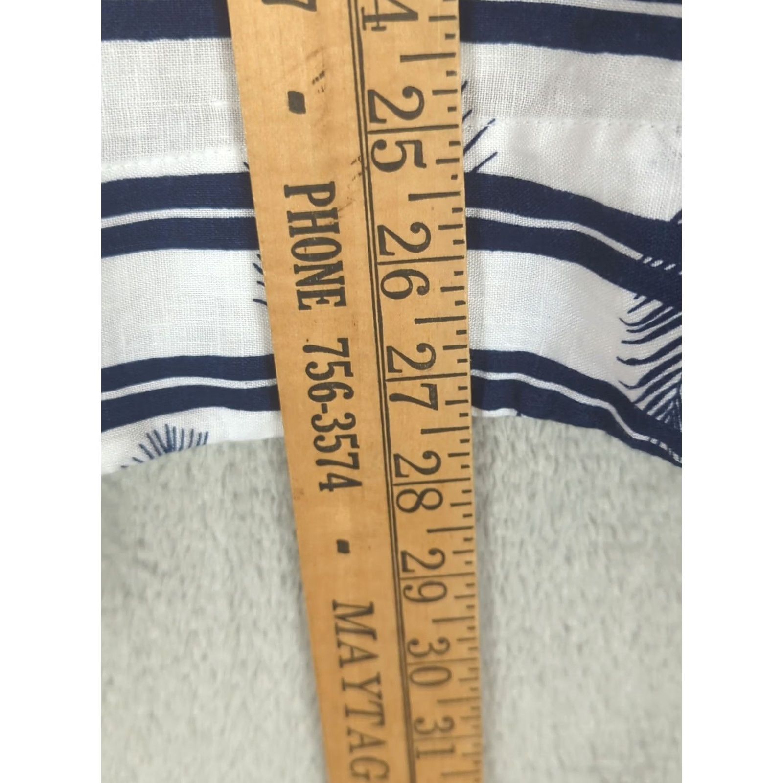 Lands' End Lands End Blue 100% Linen Top Shirt Short Sleeve 1X lagenlook Size XL / US 12-14 / IT 48-50 - 6 Thumbnail