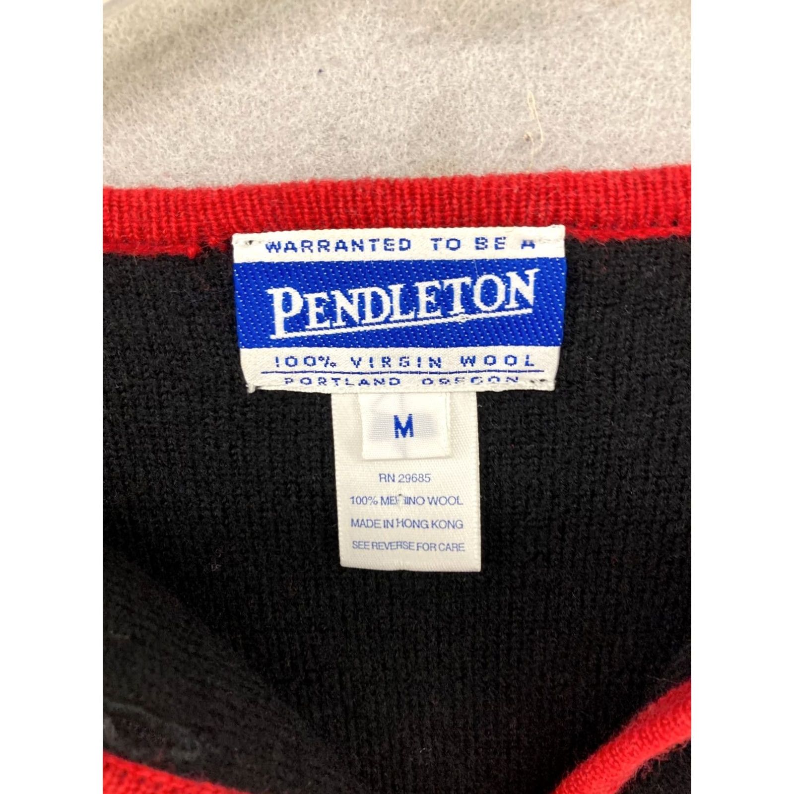 Pendleton Pendleton Sweater Cardigan Womens M Black Embroidered Wool Vintage Size M / US 6-8 / IT 42-44 - 6 Thumbnail