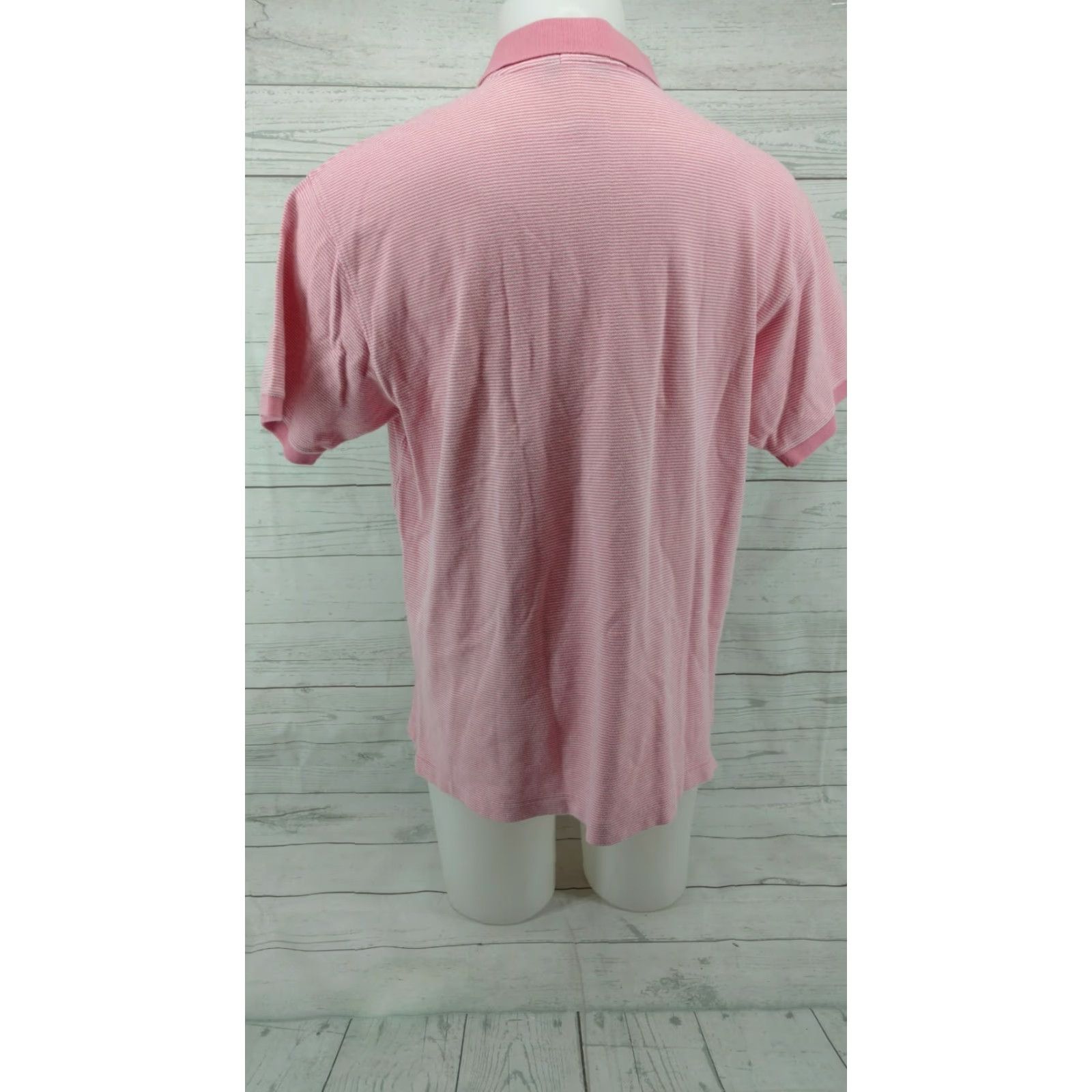 Vineyard Vines Vineyard Vines Mens Striped Polo Shirt Pink Whale Logo Cotton Size Large Size US L / EU 52-54 / 3 - 6 Thumbnail