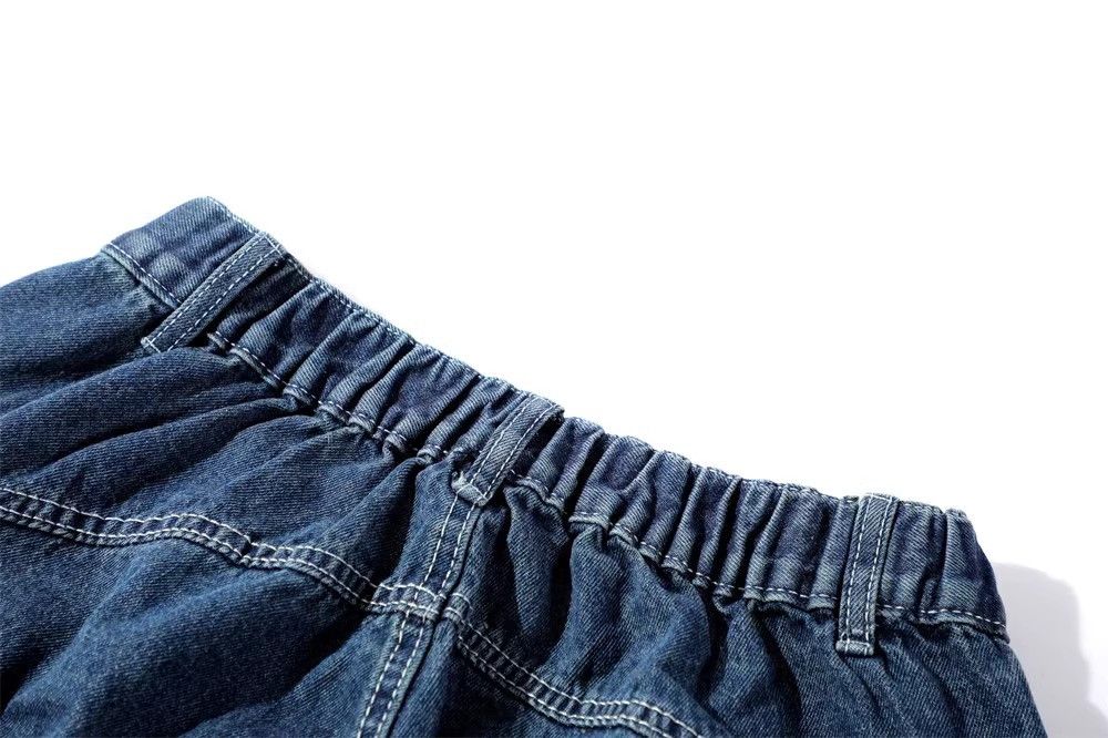 Japanese Brand × Jean Japanese retro distressed washed elastic waist jeans Size US 32 / EU 48 - 5 Thumbnail