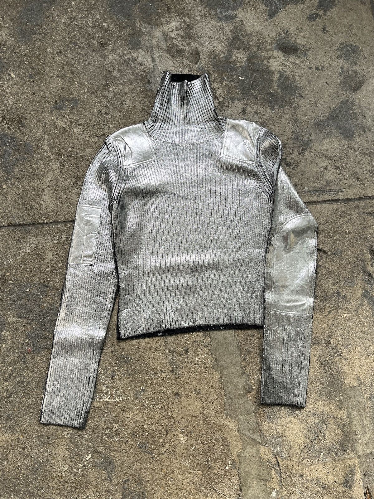 MM6 MM6 Maison Margiela Metallic Turtleneck (unisex) Size US L / EU 52-54 / 3 - 7 Thumbnail