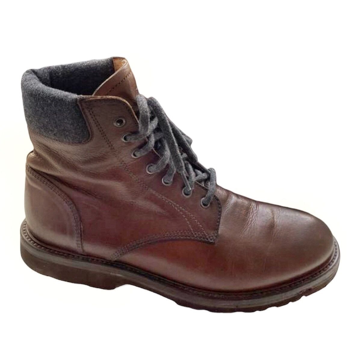 Brunello Cucinelli 🧿calfskin leather lace up boots brown Size US 9.5 / EU 42-43 - 1 Thumbnail