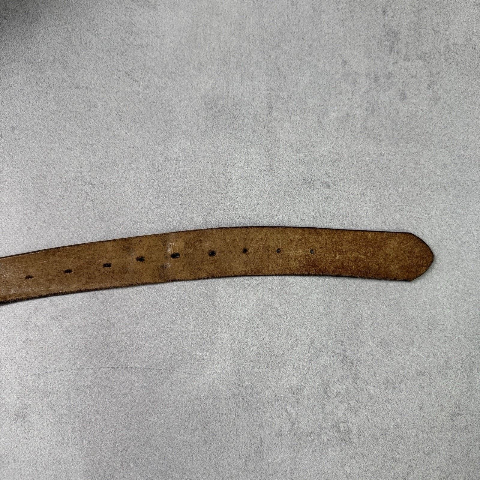 Levi's Vintage Levis Logo Belt Leather Brown Size 38 - 8 Thumbnail