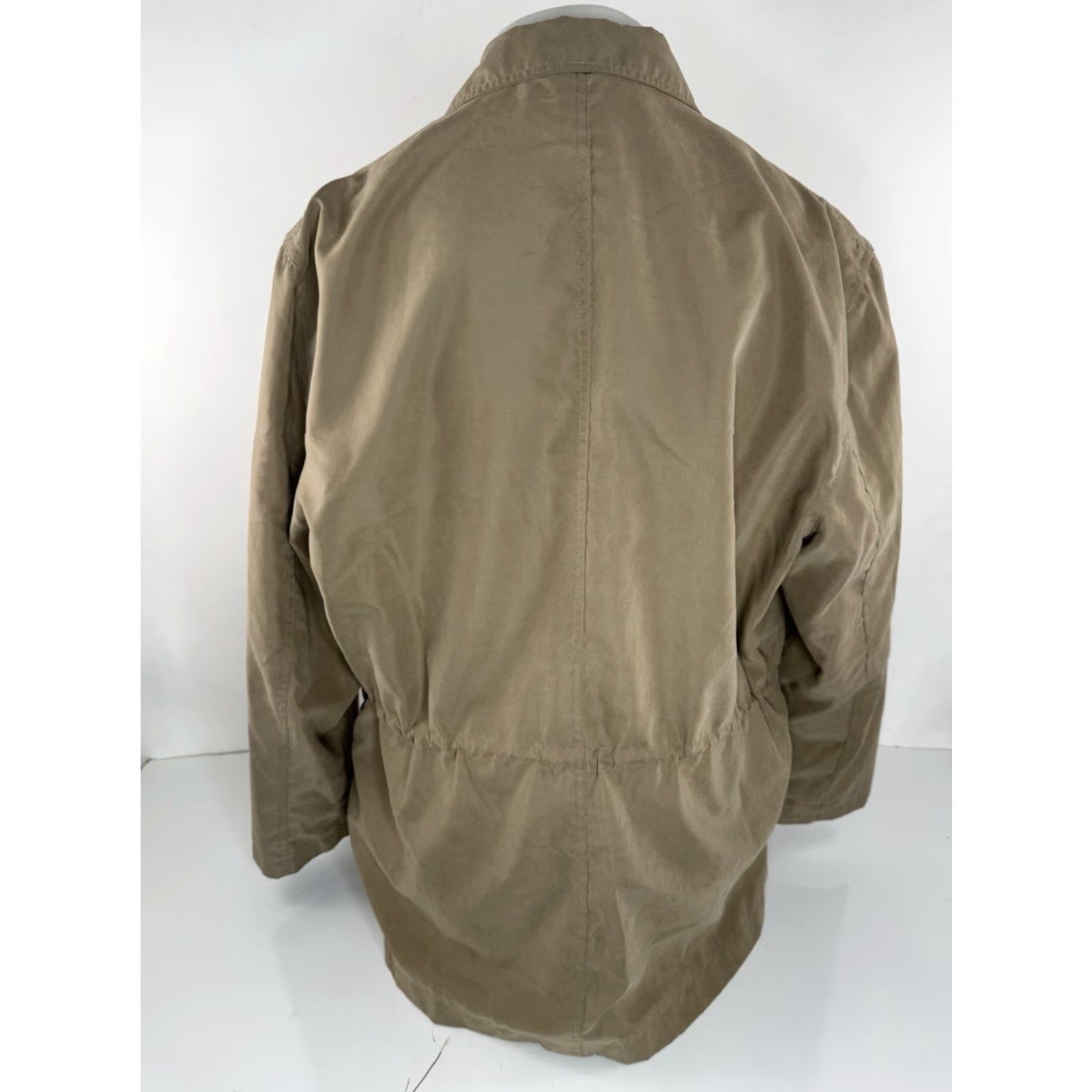 Vintage TRAVELSMITH Blazer Jacket Men's L Tan Four-Button Safari Lightweight Unstructured Blazer Jacket Size 42R - 3 Thumbnail