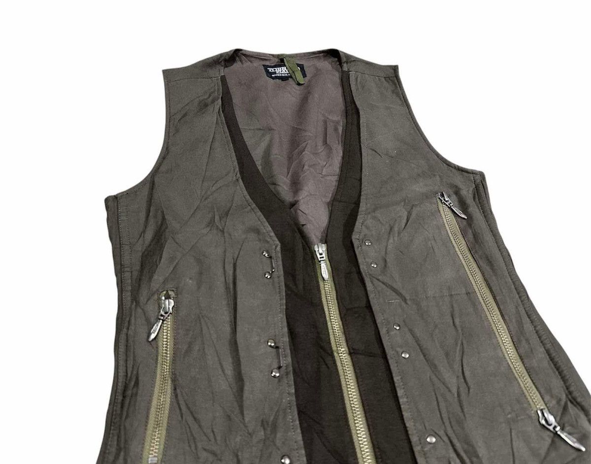 If Six Was Nine × Japanese Brand × Tornado Mart 🔥Y2K Archive Tornado Mart Studded Vest Double Layer Cardigan Size US M / EU 48-50 / 2 - 4 Thumbnail
