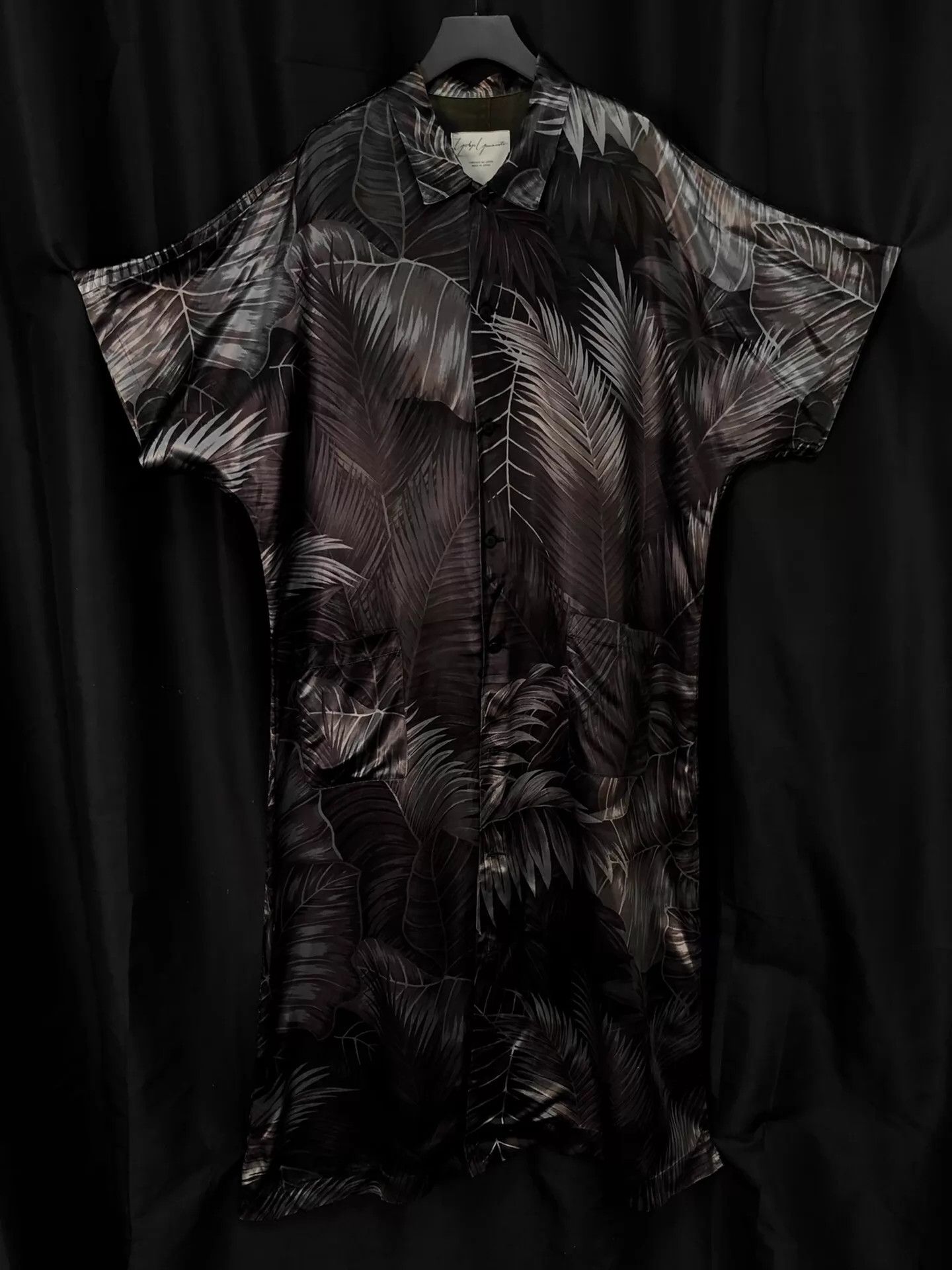 Yohji Yamamoto Yohji Yamamoto 1985SS Silver Palm Acetate L/S M Size US M / EU 48-50 / 2 - 3 Thumbnail