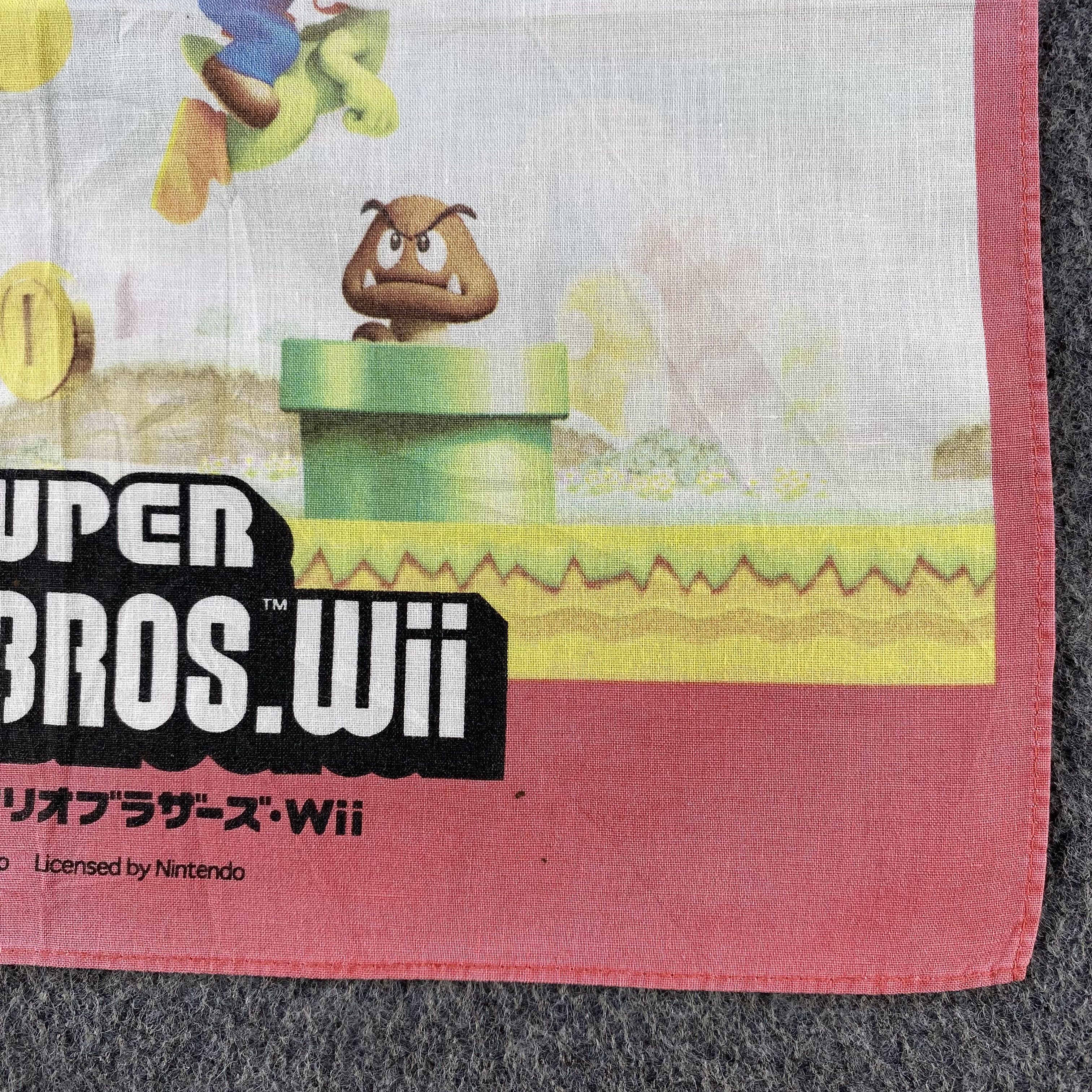 Vintage Super Mario Bros Handkerchief/Neckerchief/Bandana HC907 Size ONE SIZE - 3 Thumbnail