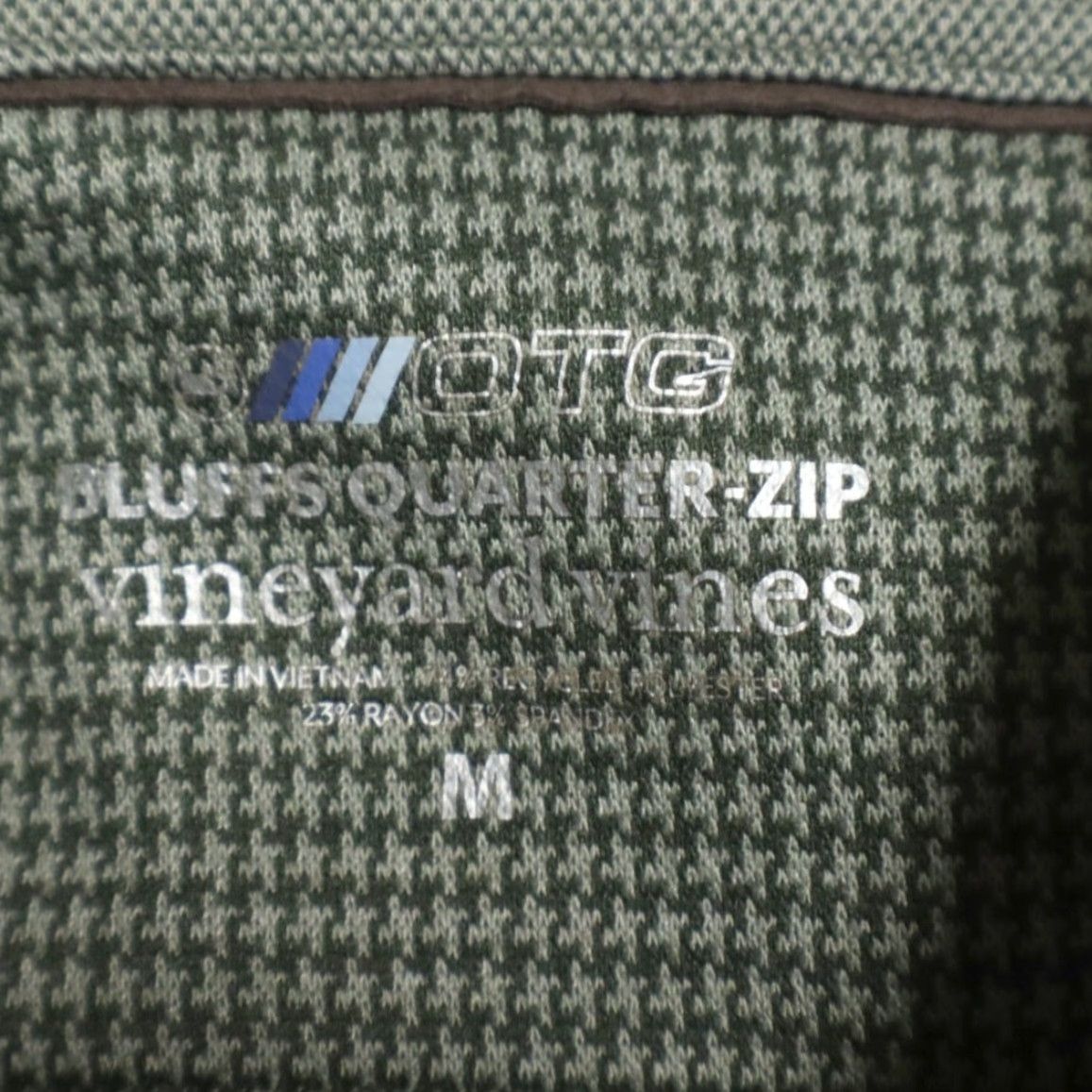 Vineyard Vines Vineyard Vines Bluffs 1/4 Zip Stretch Mock Long Sleeve Sweater Green Men's M Shirt Size US M / EU 48-50 / 2 - 5 Thumbnail