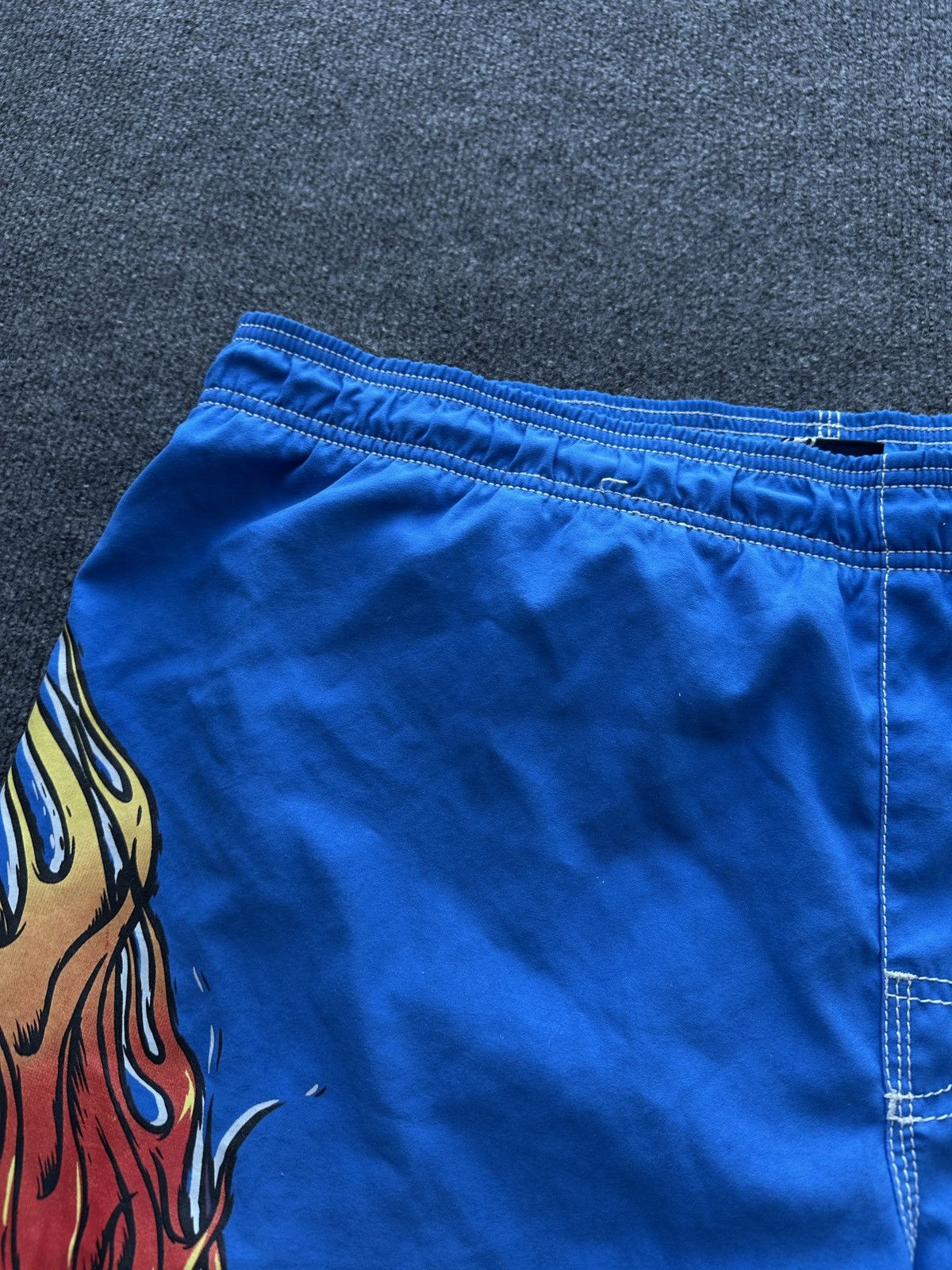 Billabong SKULL FLAME🚨 BILLABONG BIG LOGO SWIMSHORTS Y2K SURF Size US 40 / EU 56 - 7 Thumbnail