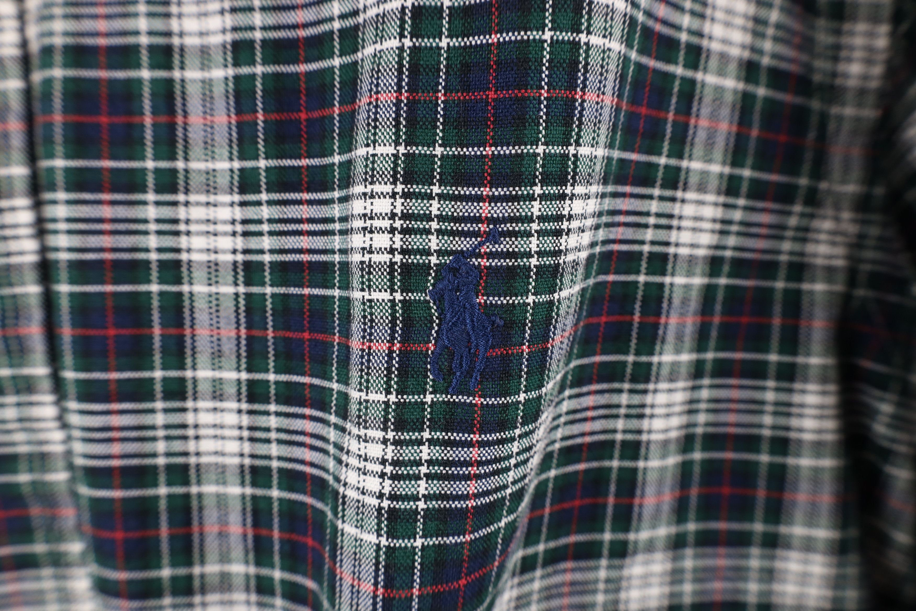 Ralph Lauren × Vintage Vintage Ralph Lauren Heavyweight Button Down Shirt Plaid Size US L / EU 52-54 / 3 - 4 Thumbnail