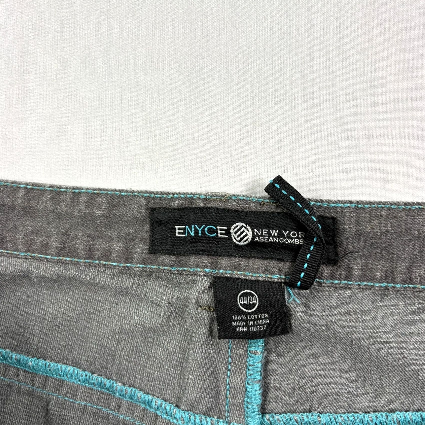 Enyce VINTAGE enyce Jeans Mens 44x34 Gray Hip Hop Baggy Straight 90s Theme Mens Size US 44 / EU 60 - 3 Thumbnail