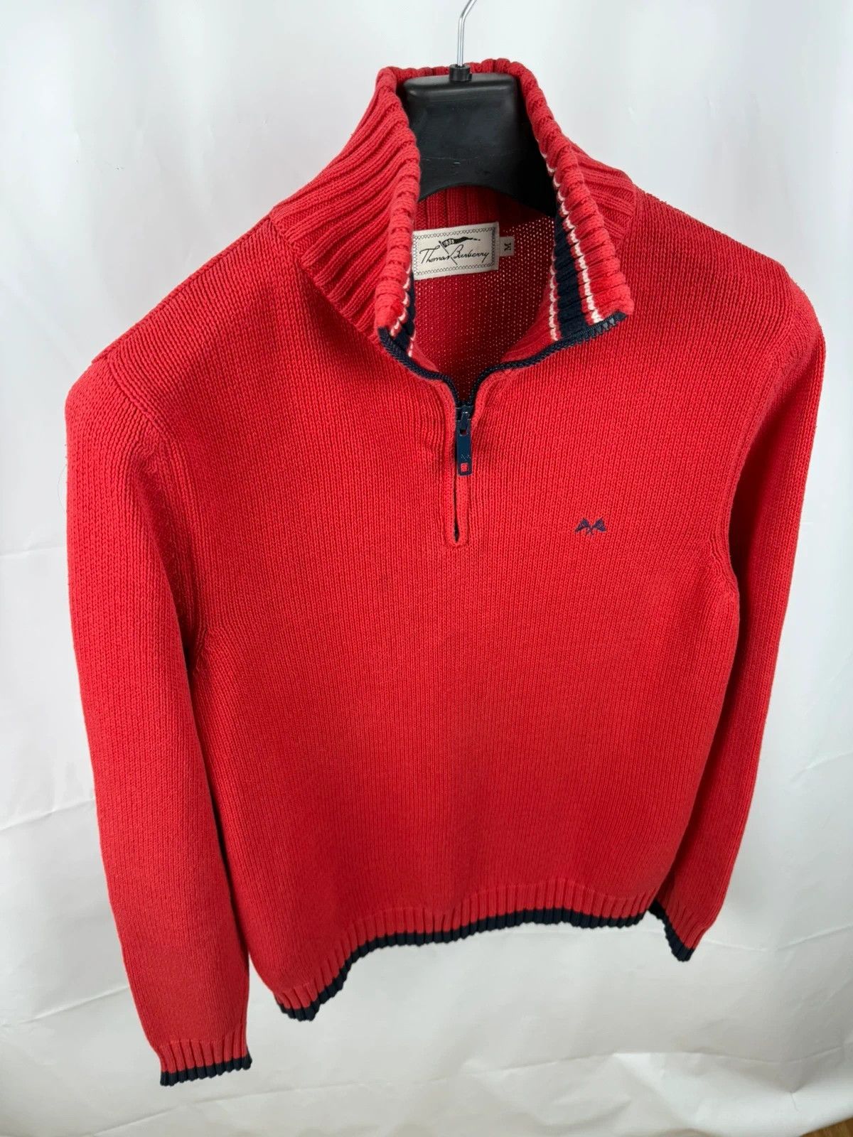 Burberry Thomas Burberry Knit Jumper 1/4 Zip Cotton size M Size US M / EU 48-50 / 2 - 6 Thumbnail