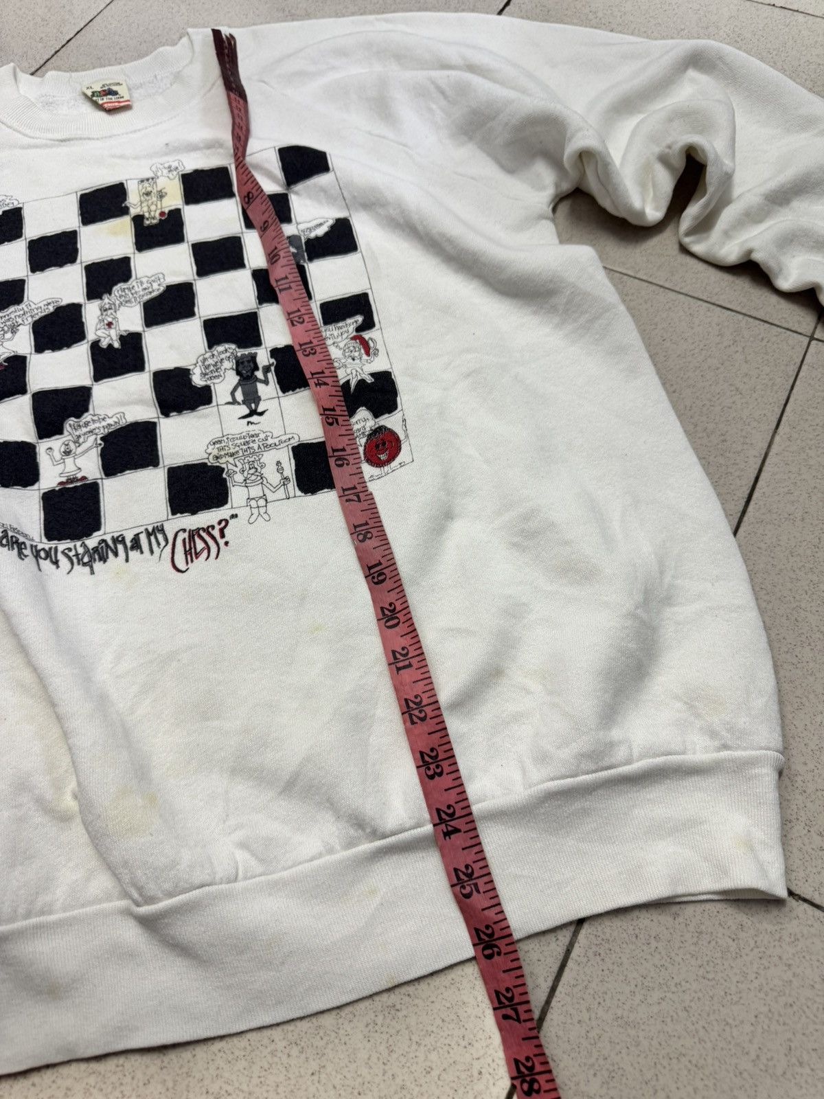 Vintage VTG 1988 JOEL FRIDDELL CHESS STORYBOARD SWEATSHIRT PULLOVER Size US XL / EU 56 / 4 - 9 Thumbnail