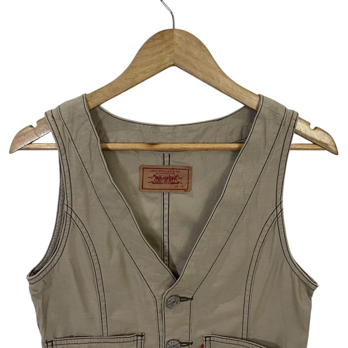 Levi's Vintage Y2k Levis Button Ups Vest Size S / US 4 / IT 40 - 2 Thumbnail