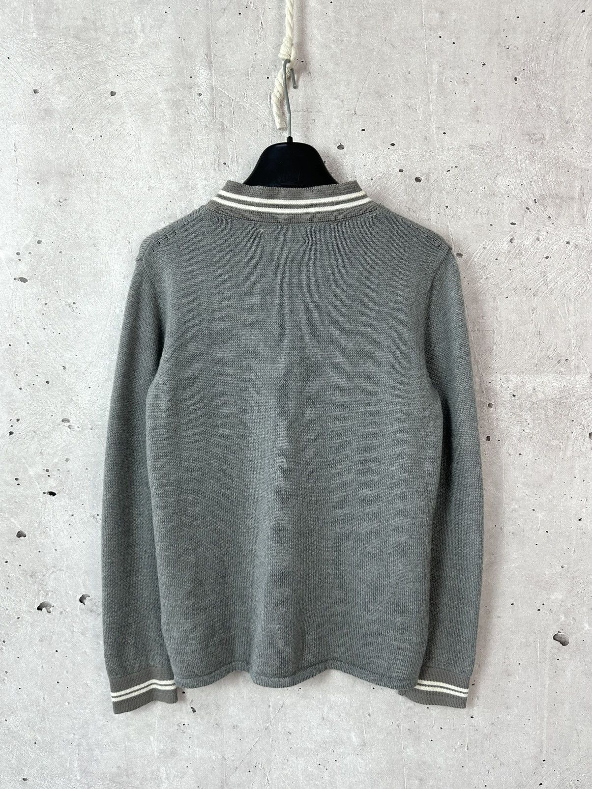 Wood Wood Wood Wood Grey Stripped Women’s Knit Wool Sweater Size XS / US 0-2 / IT 36-38 - 6 Thumbnail