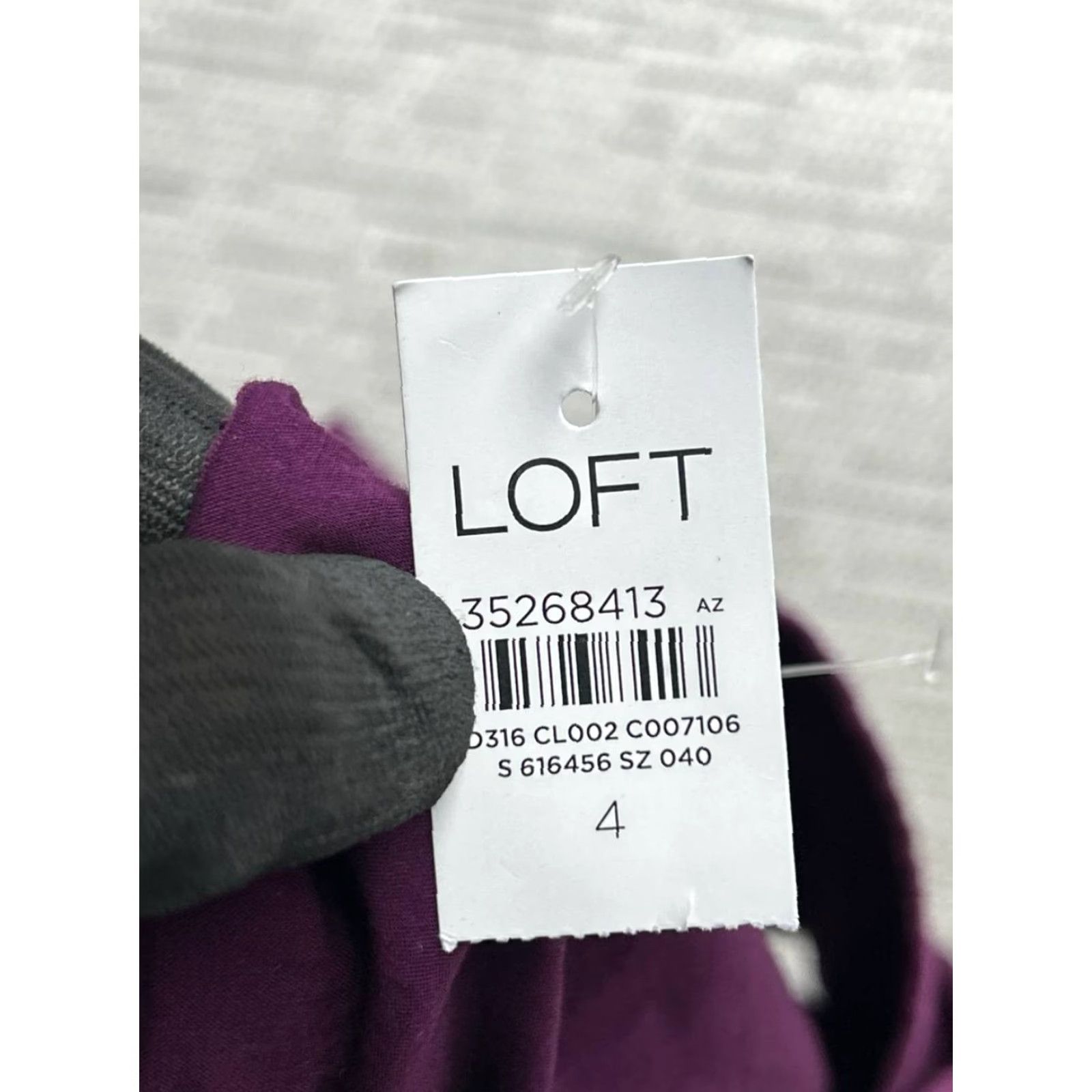 Loft Loft Purple Cotton Blouson Dress Womens 4 Short Sleeve V-Neck A-Line Casual Shirt Short Dress Vintage No Size S / US 4 / IT 40 - 4 Thumbnail