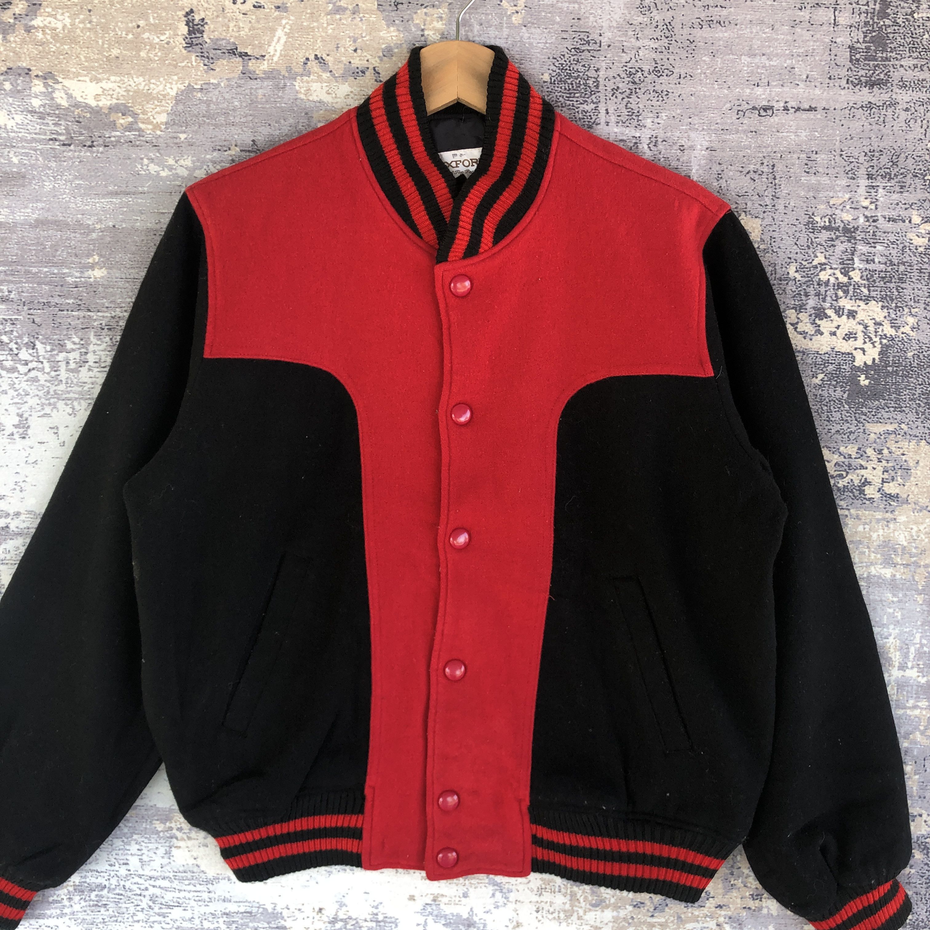 Japanese Brand × Vintage Vintage Oxford Japanese Varsity Jacket Japanese Wool Jacket Size US M / EU 48-50 / 2 - 4 Thumbnail