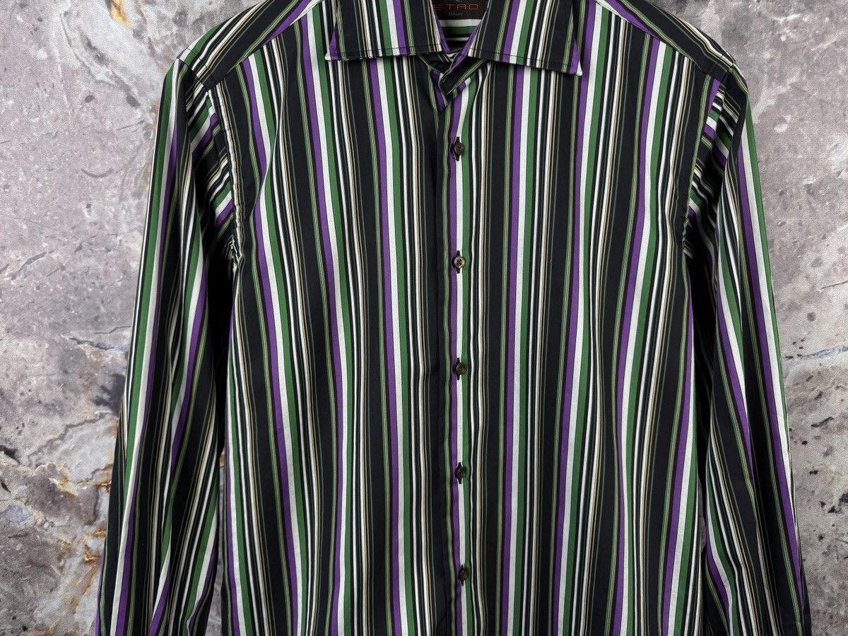Etro Men’s Etro Milano Striped Shirt Button Up Long Sleeve Size38 Size US M / EU 48-50 / 2 - 3 Thumbnail