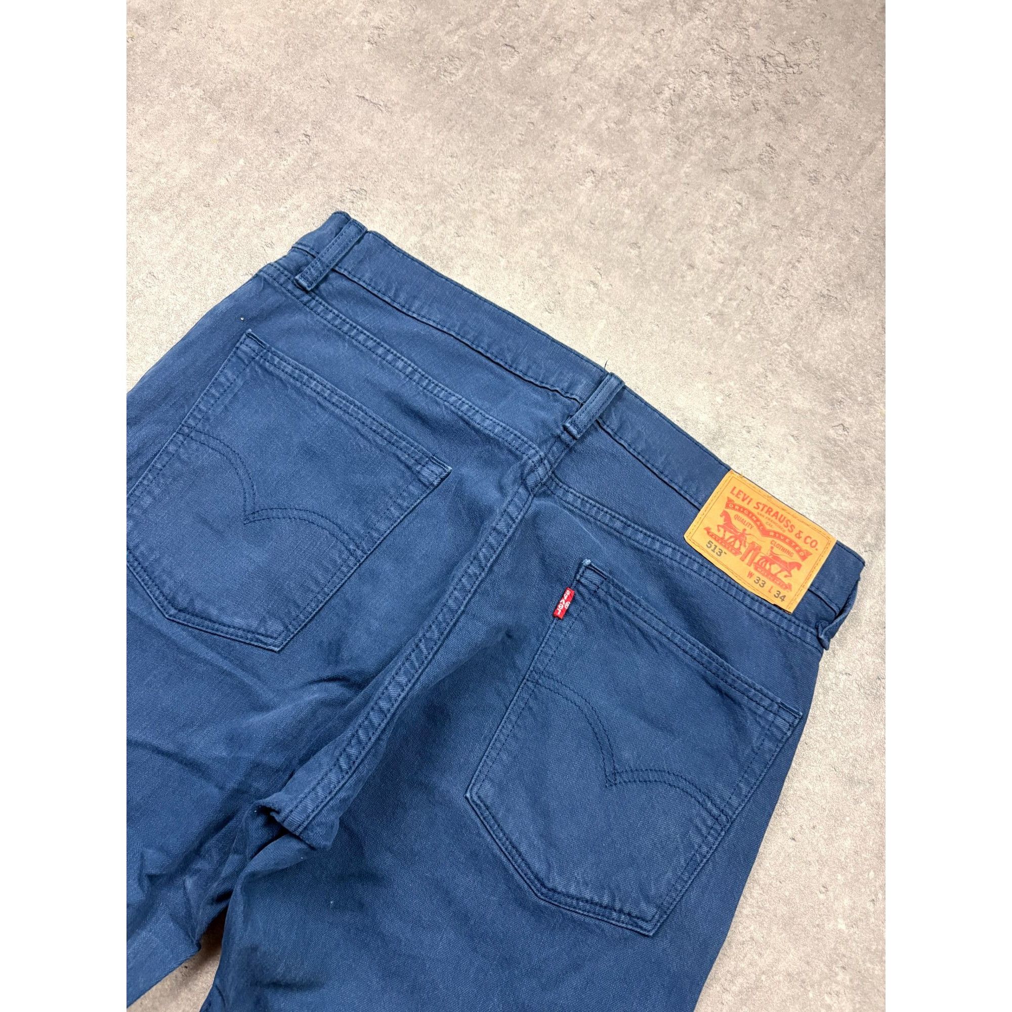 Levi's Levi's 513 Slim Straight Jeans - W33 L34 - Deep Petrol Blue Size US 33 - 6 Thumbnail