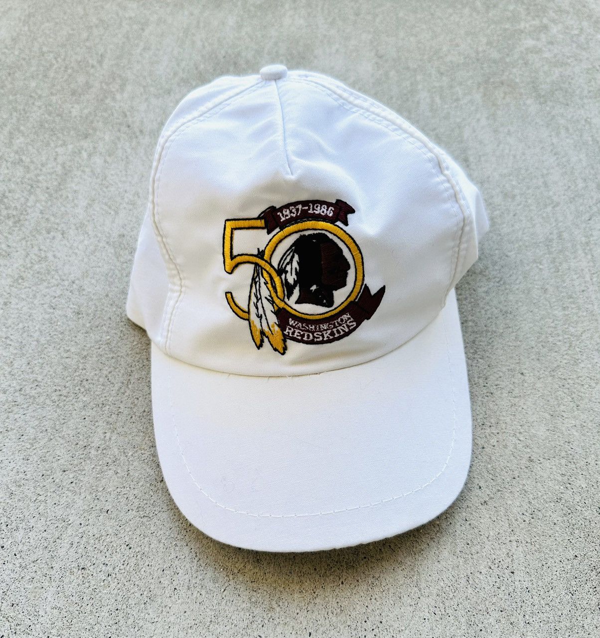 NFL × Vintage Vintage Washington Redskins SnapBack Hat 80s NFL 50 Year Size ONE SIZE - 1 Thumbnail
