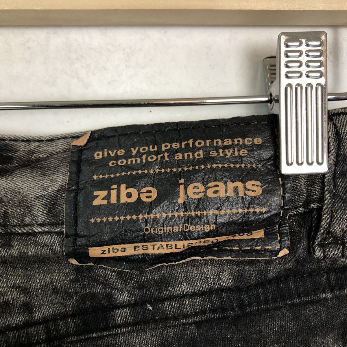 Japanese Brand 🔥SKINNY DENIM JEANS DISTRESSED ZIBE JEANS JAPAN MADE Size US 26 / EU 42 - 11 Thumbnail