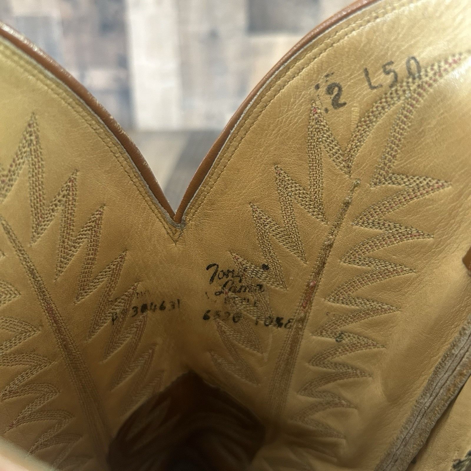 Tony Lama Tony Lama Vintage Gold Label Cowboy Boots Mens 10.5 E Size US 10.5 / EU 43-44 - 2 Thumbnail