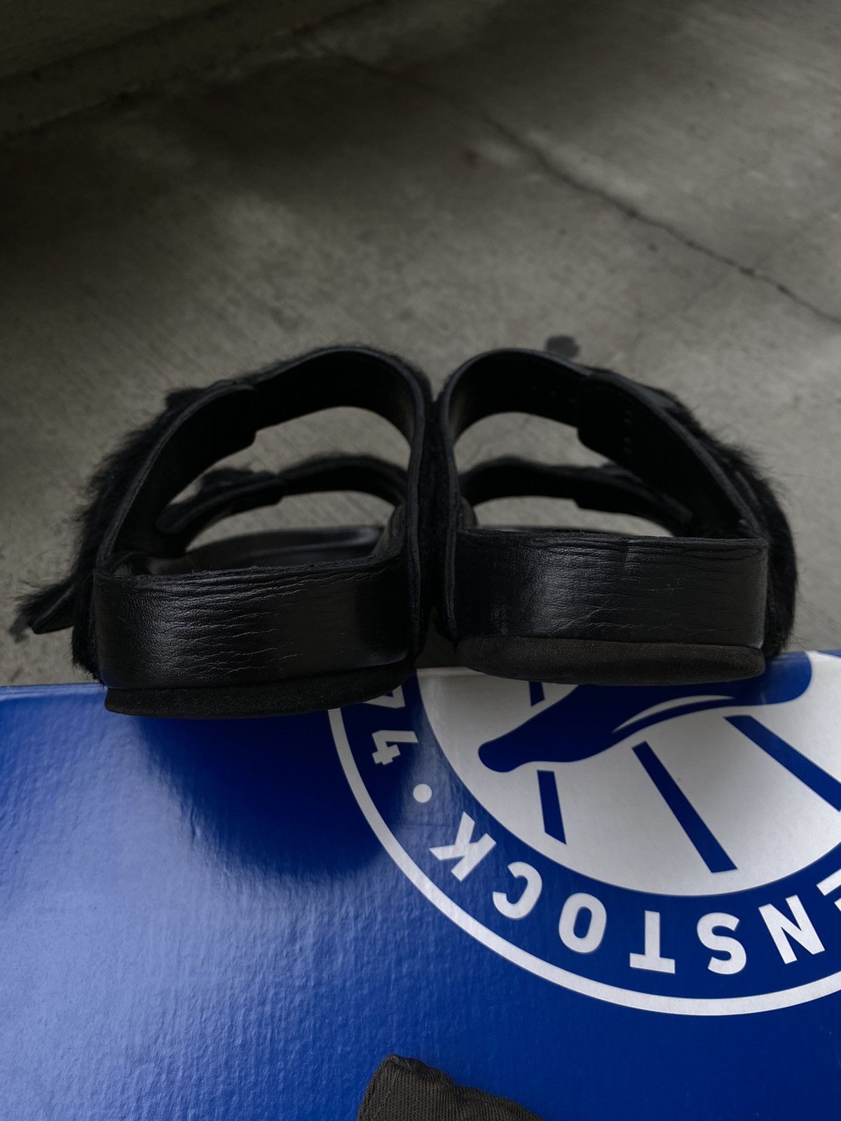 Birkenstock × Designer × Rick Owens Rick Owens Birkenstock Fur Sandals Arizona Buckle Pony Hair Size US 11 / EU 44 - 13 Thumbnail