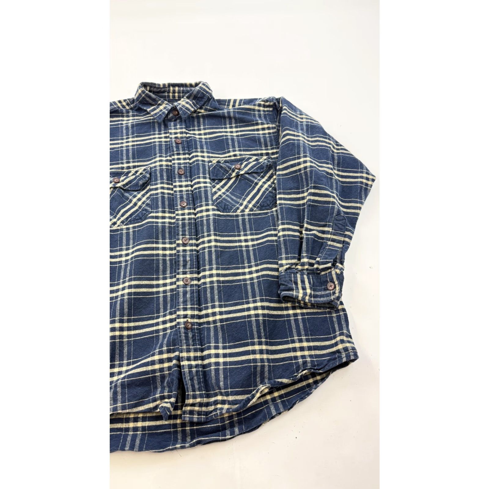 Vintage VINTAGE Northwest Winterweight Shirt Mens Large Blue Plaid Flannel Button Front Casual Size US L / EU 52-54 / 3 - 2 Thumbnail