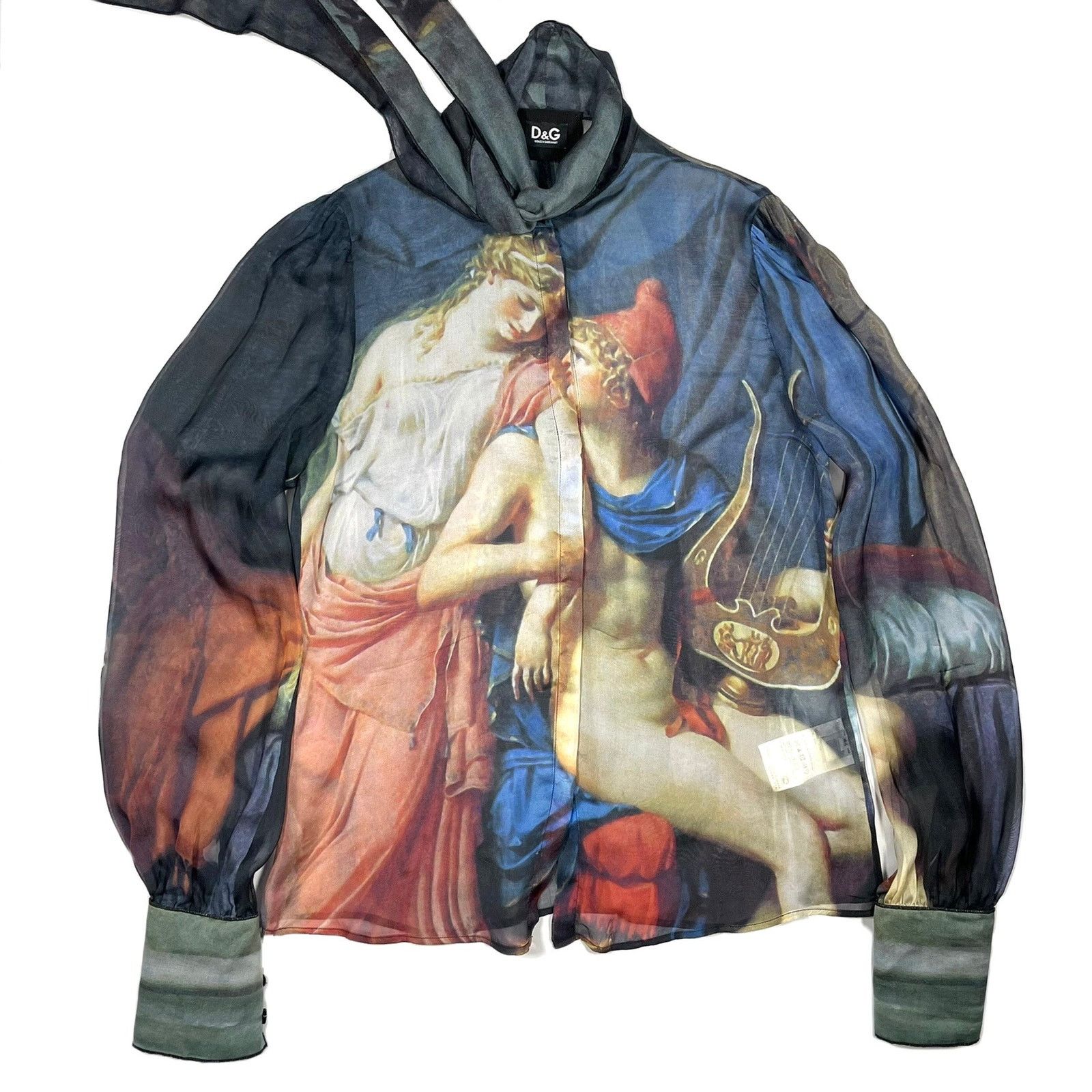 Dolce & Gabbana 2000s Dolce & Gabbana runway painting silk shirt Size US M / EU 48-50 / 2 - 2 Thumbnail