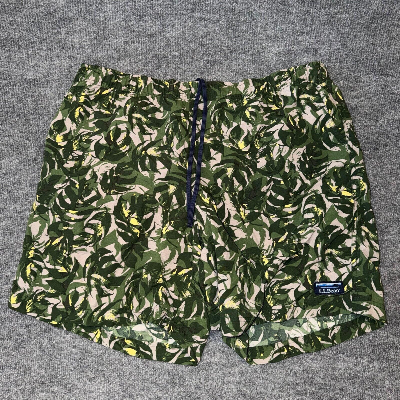L.L. Bean L.L. Bean Nature Forest Swim Trunks Lined Mens LG/XL Size US 34 / EU 50 - 1 Thumbnail