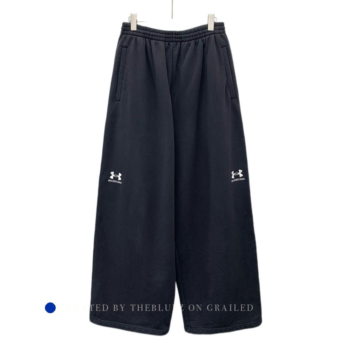 Balenciaga Black Logo Print Casual Pants Size 32 Size US 32 / EU 48 - 1 Thumbnail