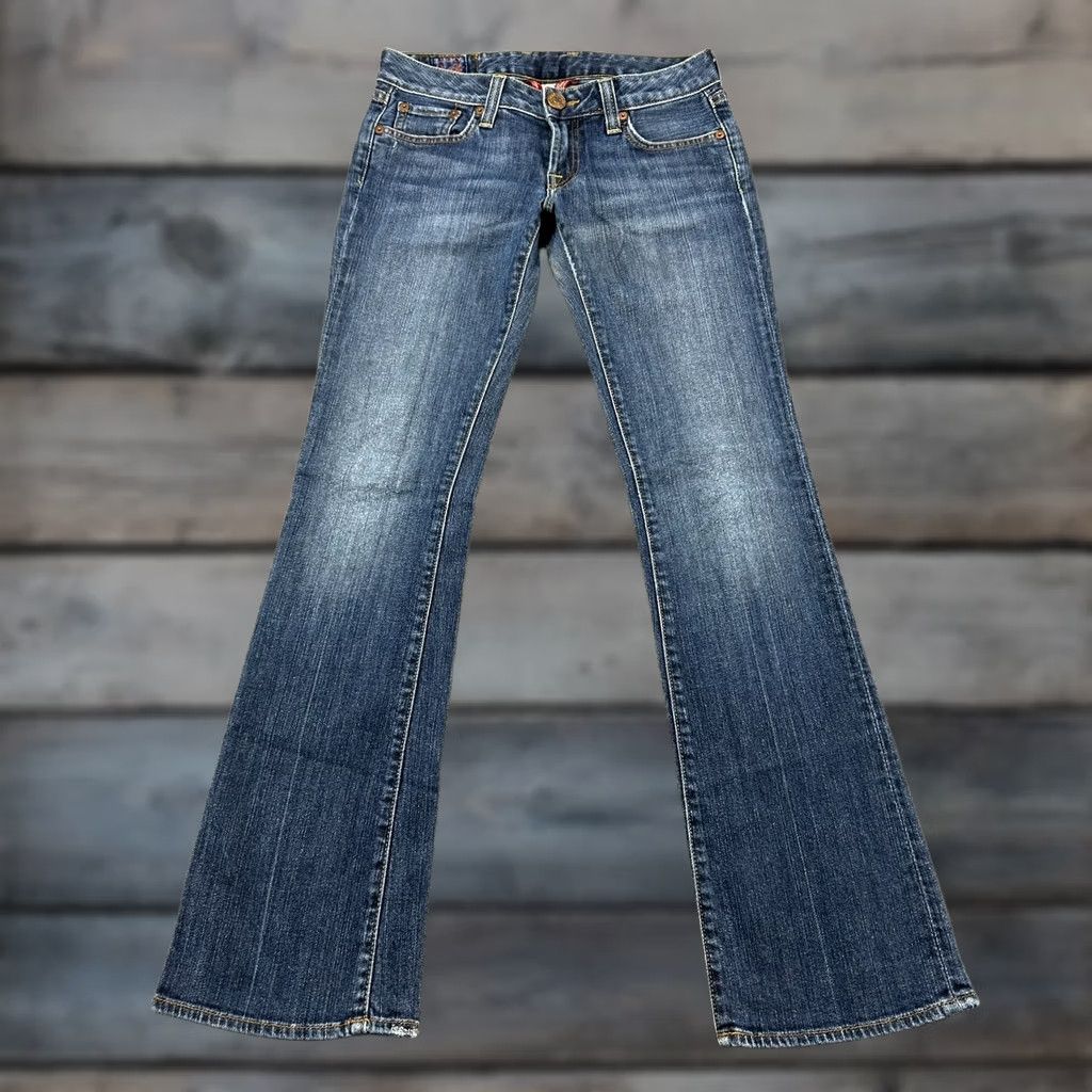 Lucky Brand Lucky Brand Jeans Bootcut Denim Distressed 4x27 28x31 Women Blue Stretch Regular 5-Pocket Inseam 31 in Size 27" / US 4 / IT 40 - 1 Thumbnail