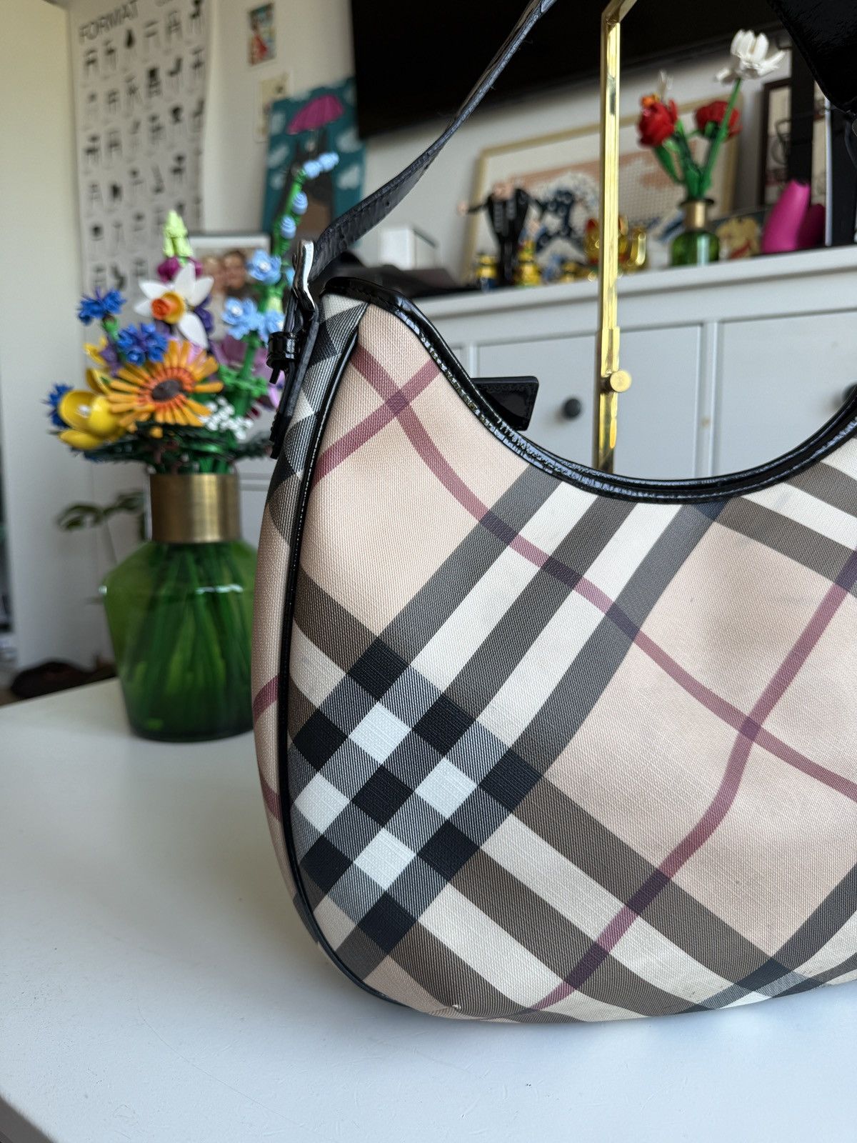 Burberry × Designer Vintage y2k Burberry London nova check hobo shoulder bag rare Size ONE SIZE - 10 Thumbnail