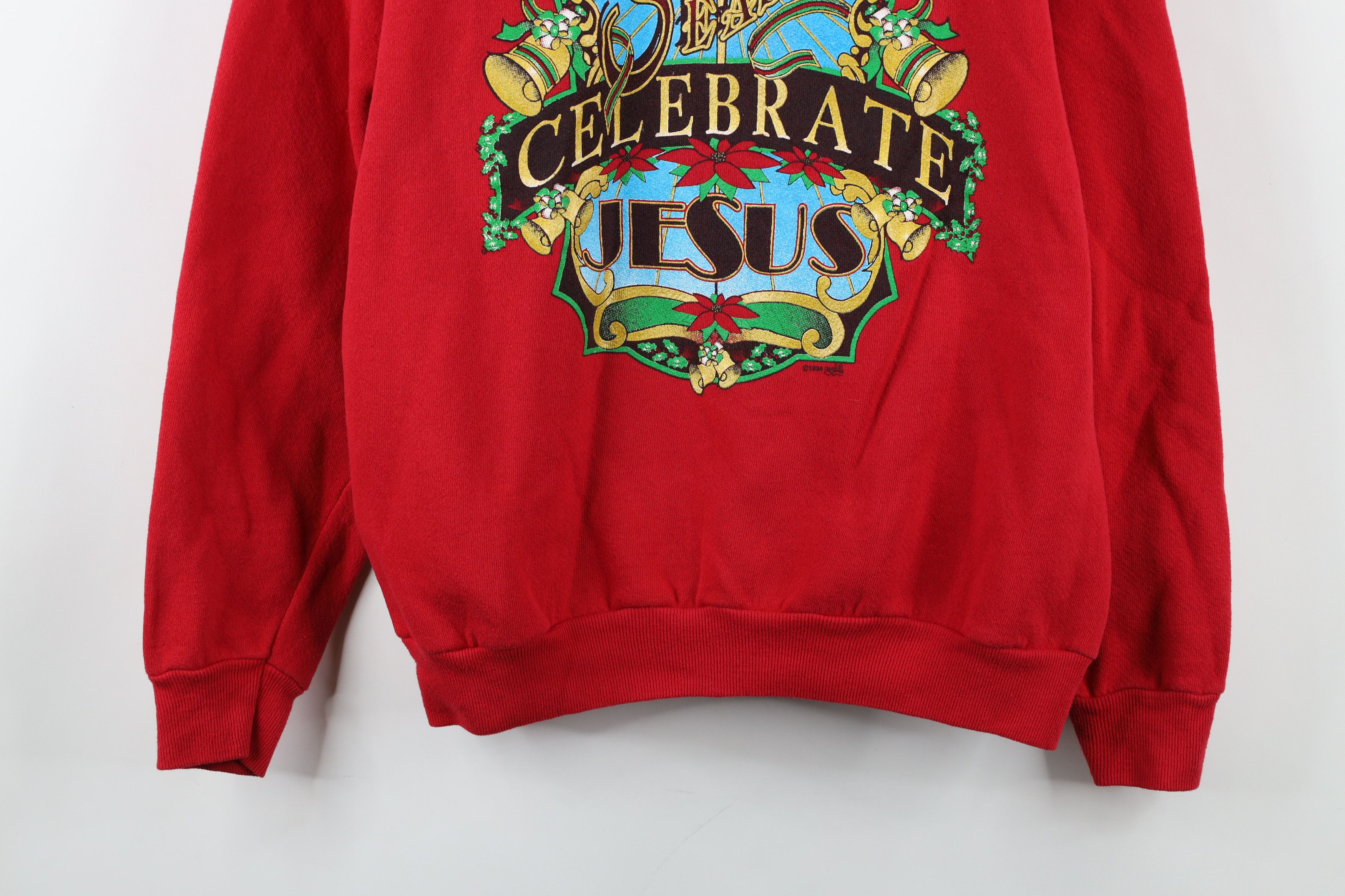 Vintage Vintage 90s Streetwear Jesus Christmas Crewneck Sweatshirt Size M / US 6-8 / IT 42-44 - 3 Thumbnail