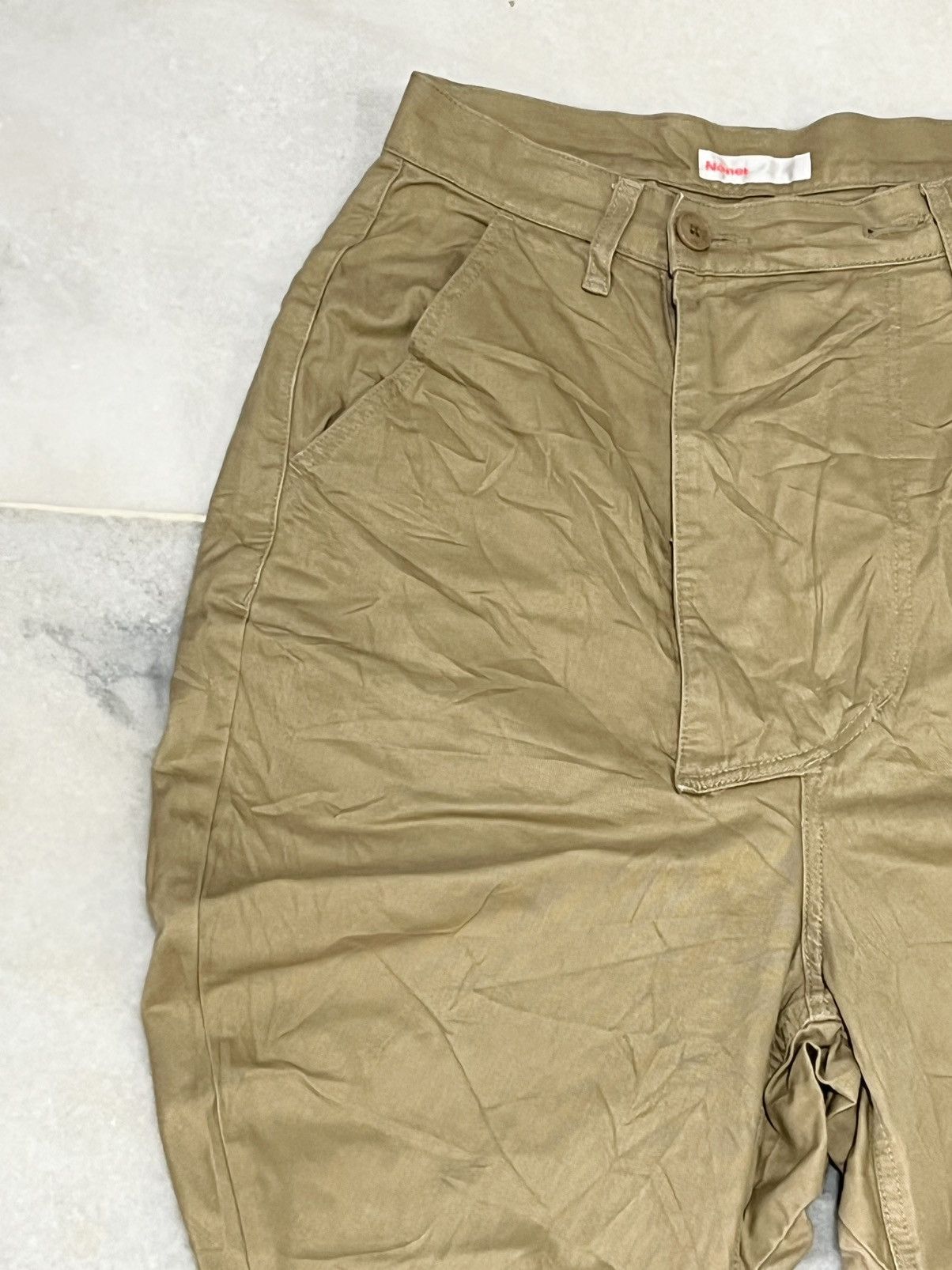 Ne-Net Ne-net Japan by Issey Miyake Khaki Cotton Chino Pants Size US 28 / EU 44 - 4 Thumbnail