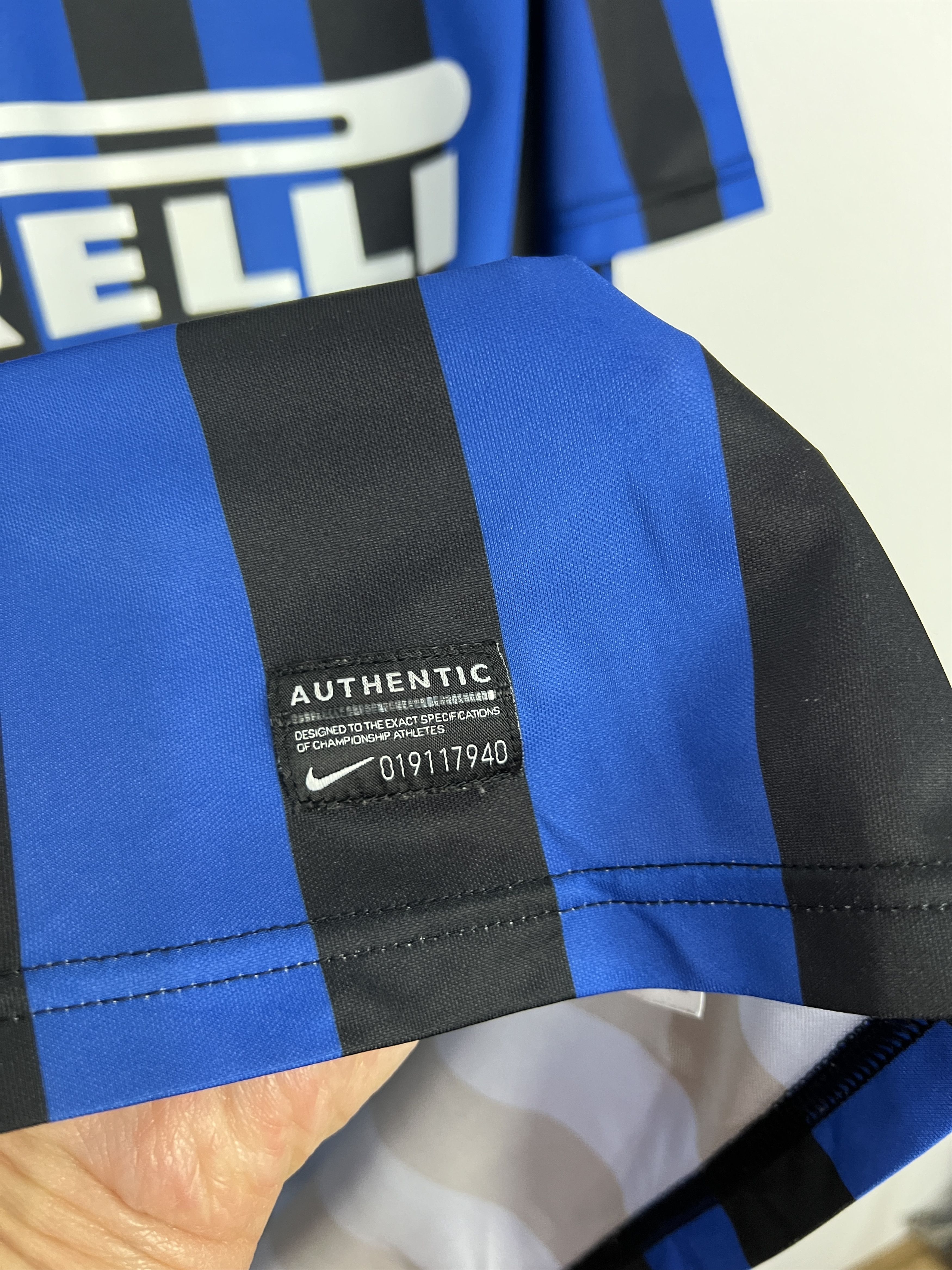Nike Inter Milan Home football shirt 2010 Soccer Nike Jersey Size US XL / EU 56 / 4 - 5 Thumbnail