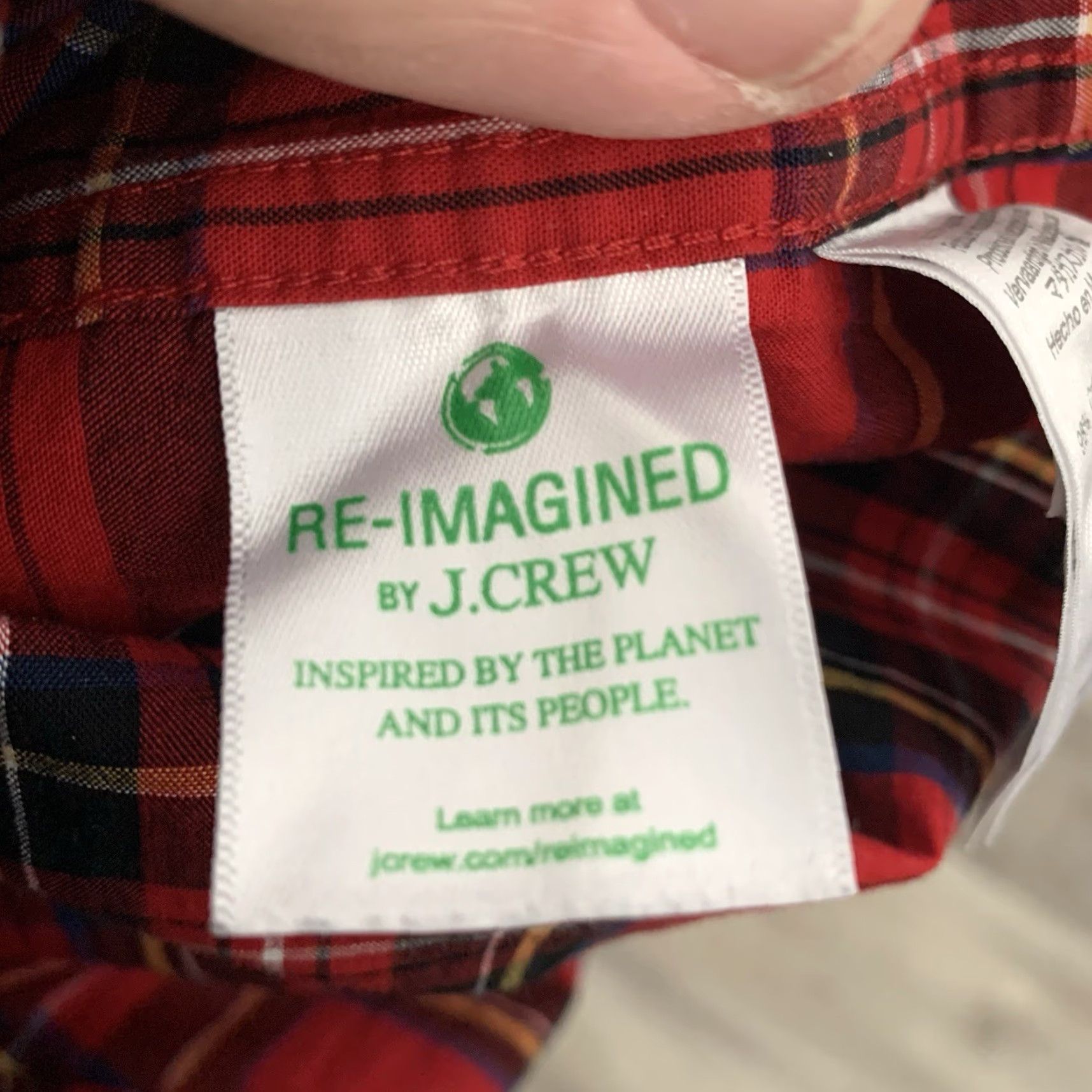 J.Crew J. CREW Flex Casual Shirt Men MT Medium Tall Red Tartan Long Sleeve Button-Up Woven Slim Fit Christmas Holiday Plaid Shirt Size US M / EU 48-50 / 2 - 4 Thumbnail