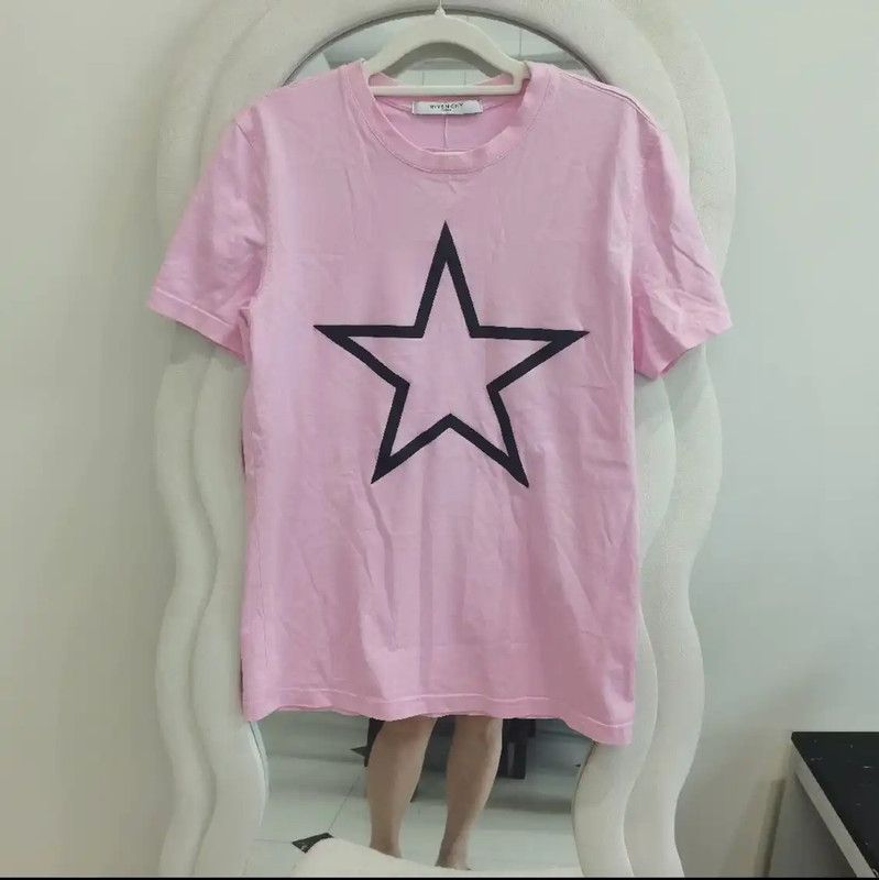 Givenchy Givenchy Pink Cotton Short Sleeve T-Shirt 0089 Size S / US 4 / IT 40 - 1 Thumbnail