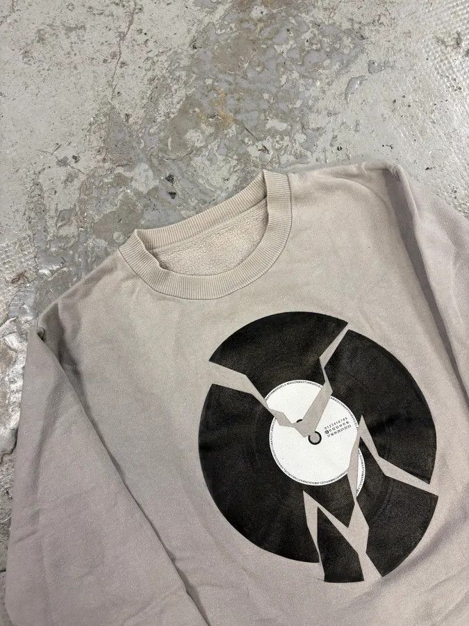 Maison Margiela AW2005 Maison Martin Margiela Black Destroyed Vinyl Grey Sweater Size US S / EU 44-46 / 1 - 5 Thumbnail