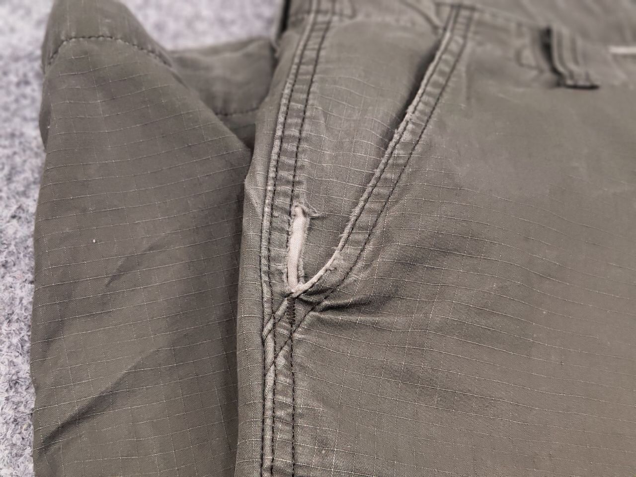 Carhartt Vintage 90s Carhartt regular Cargo Pants Distressed ripstop Size US 31 - 15 Thumbnail